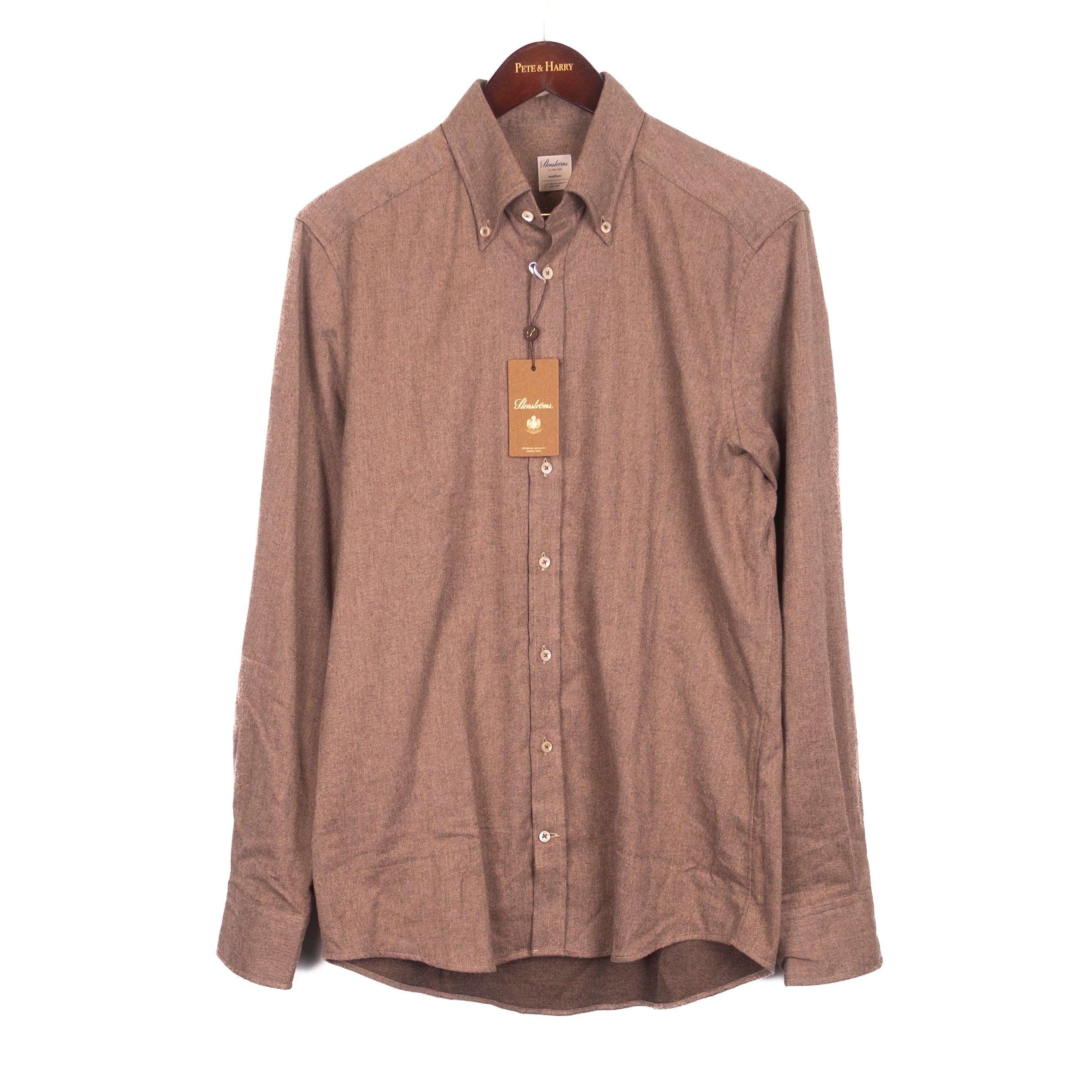 Brown Flannel Buttondown Shirt