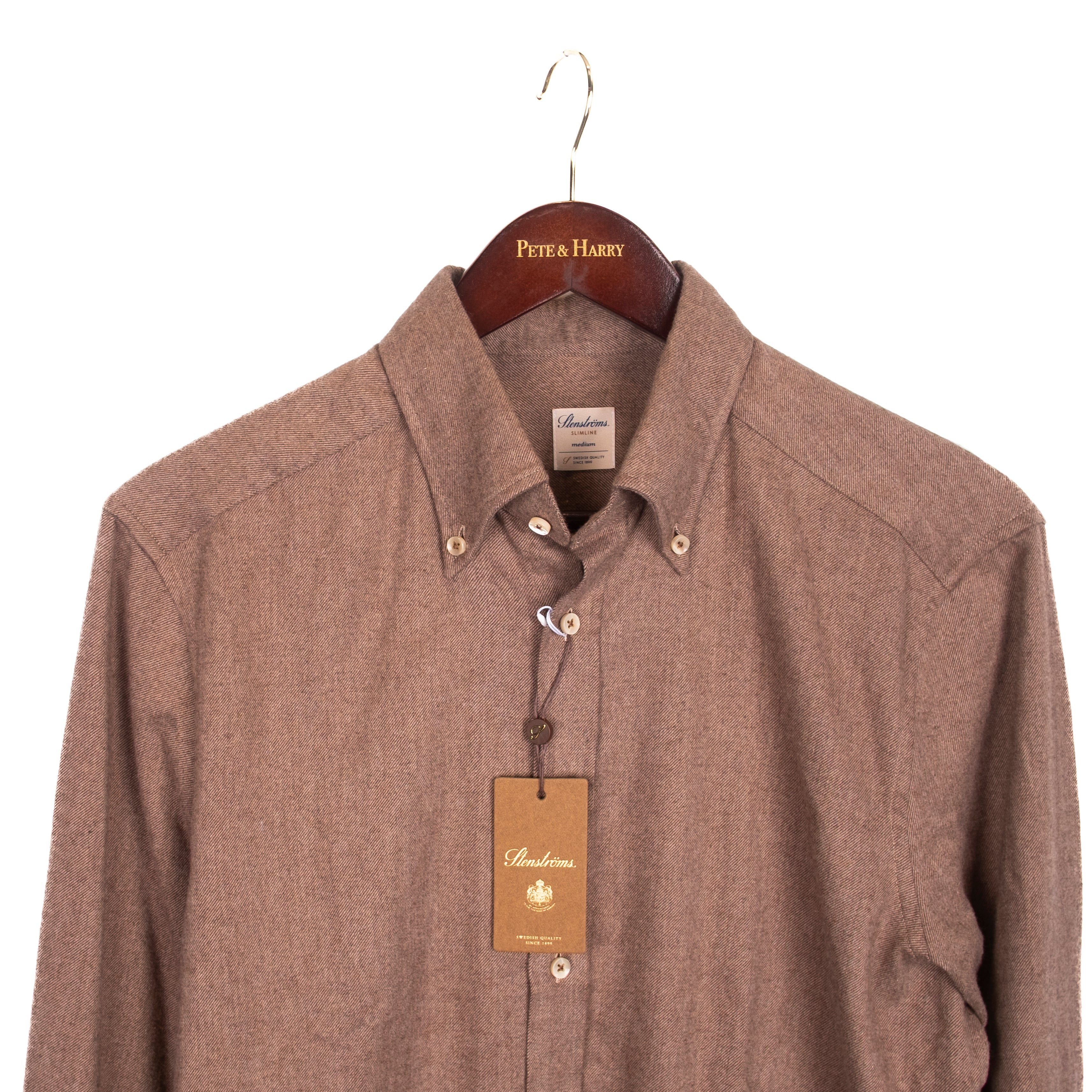 Brown Flannel Buttondown Shirt
