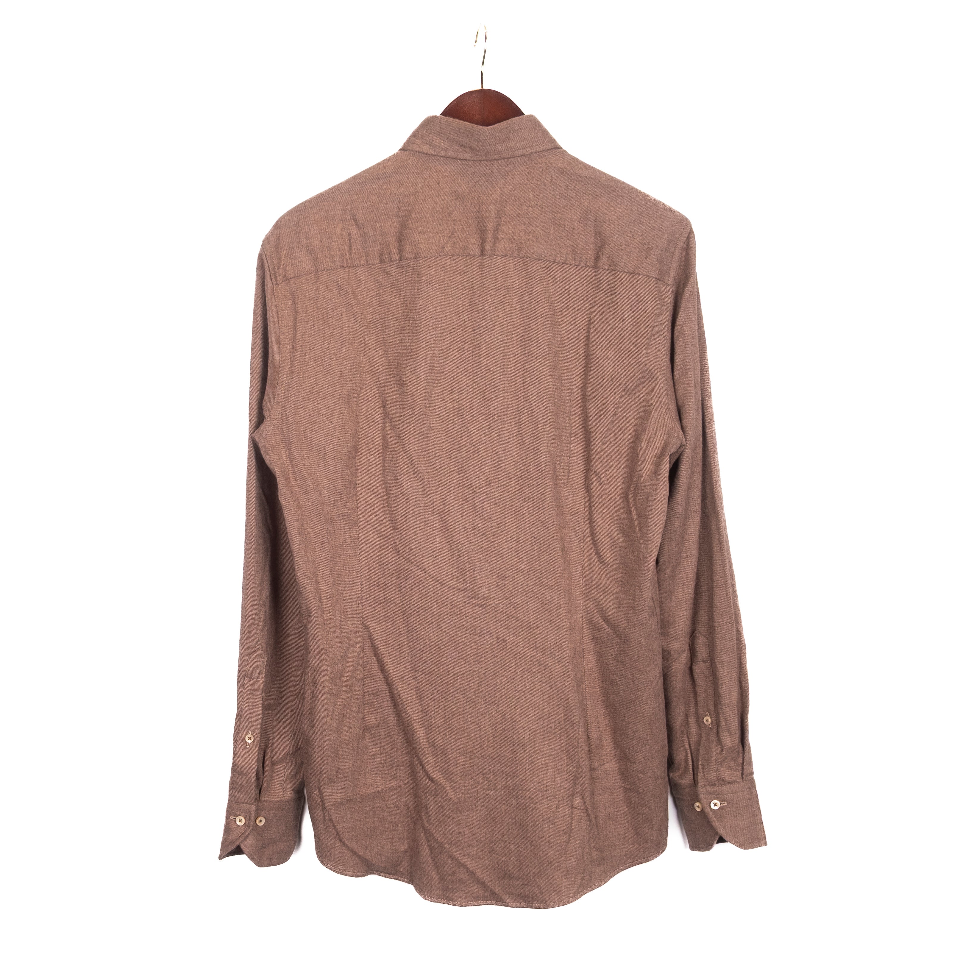 Brown Flannel Buttondown Shirt