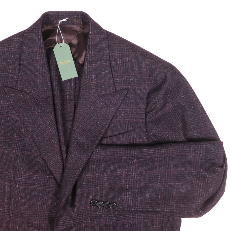 Est Retail Price 18 000 SEK - Eduardo de Simone Purple Check Wool Suit