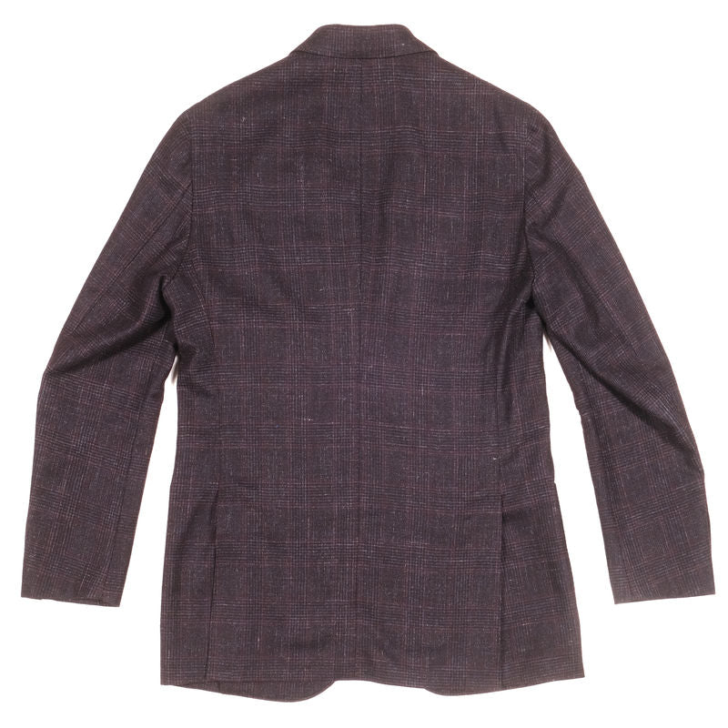 Est Retail Price 18 000 SEK - Eduardo de Simone Purple Check Wool Suit