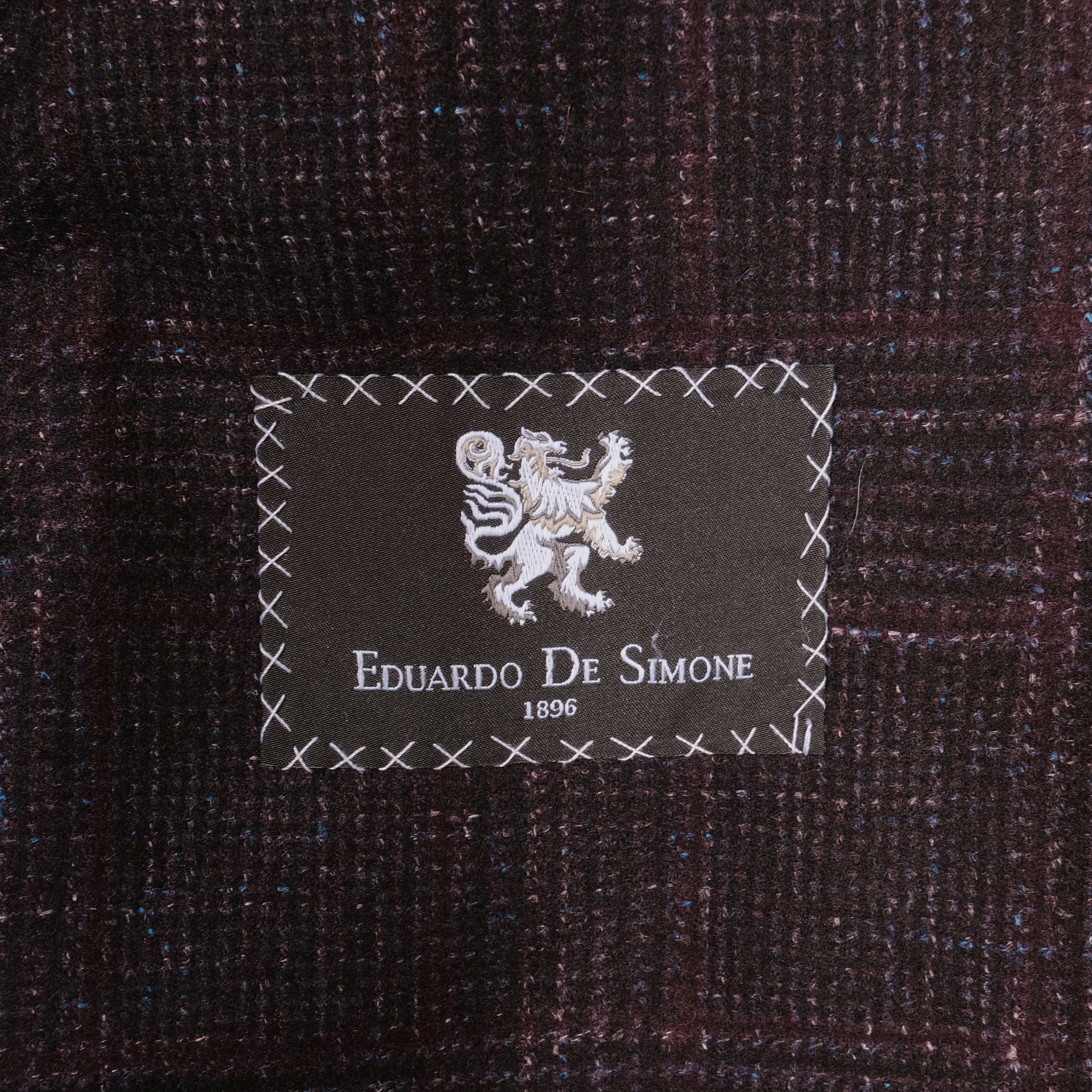 Neapolitan Hand Tailored Purple Check Wool Suit