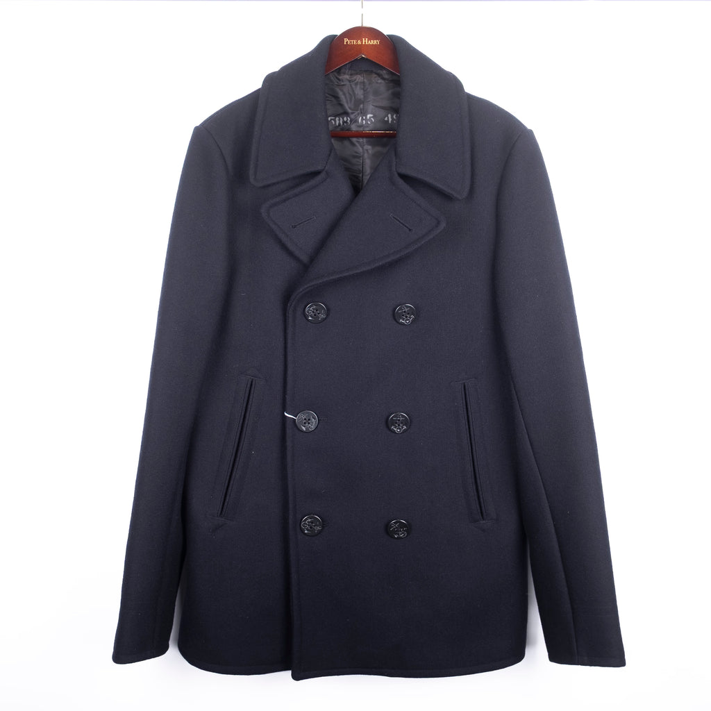 Navy Double Breasted Peacoat