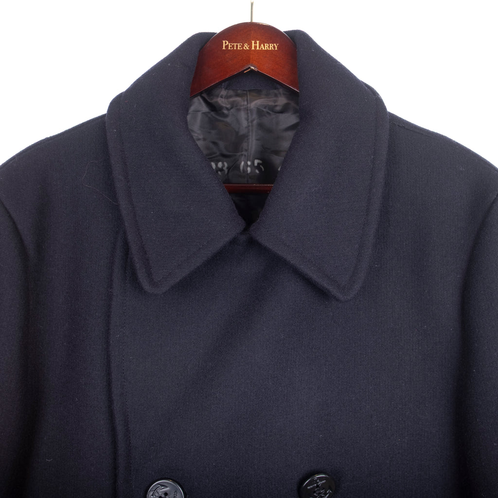 Navy Double Breasted Peacoat