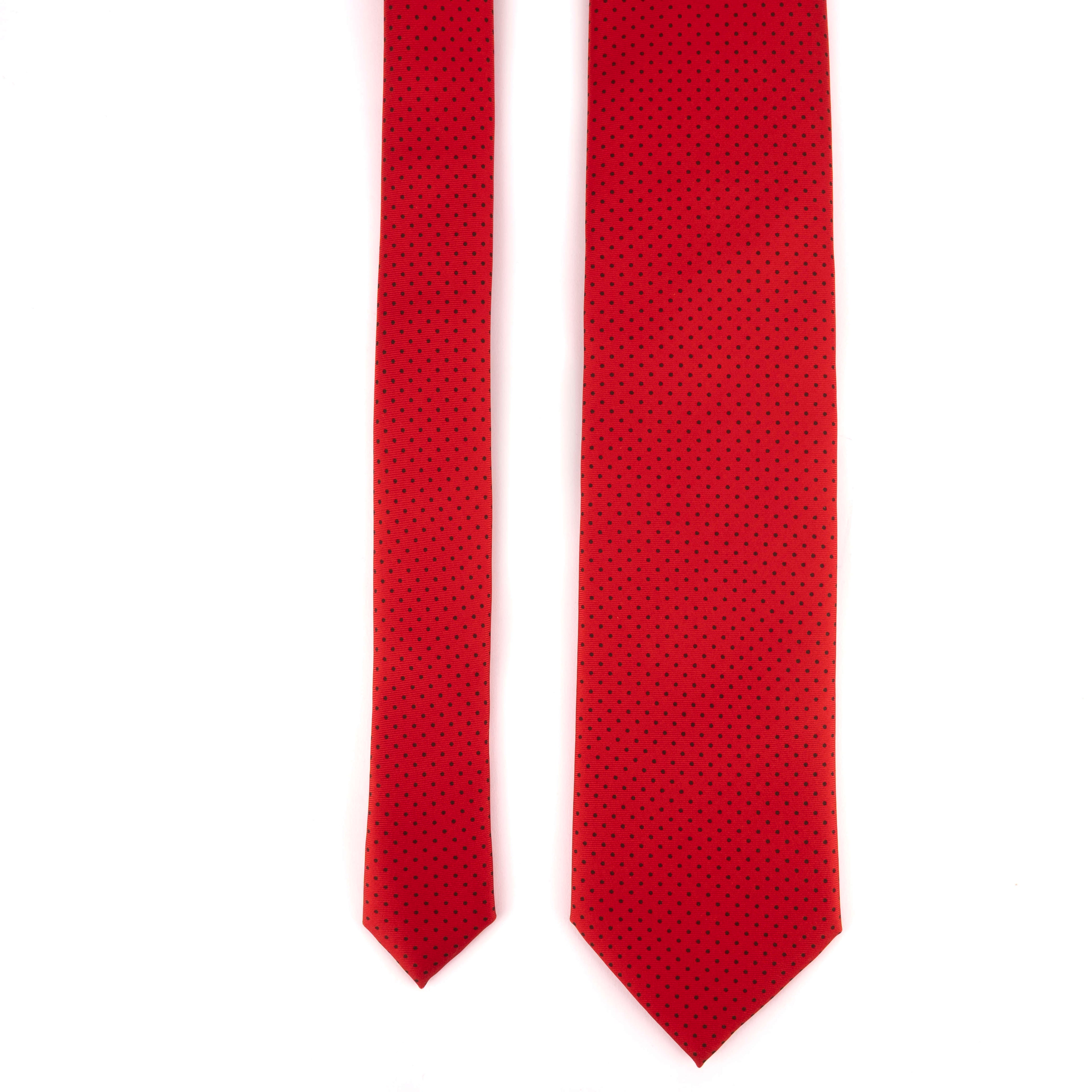 Red Dotted Tie
