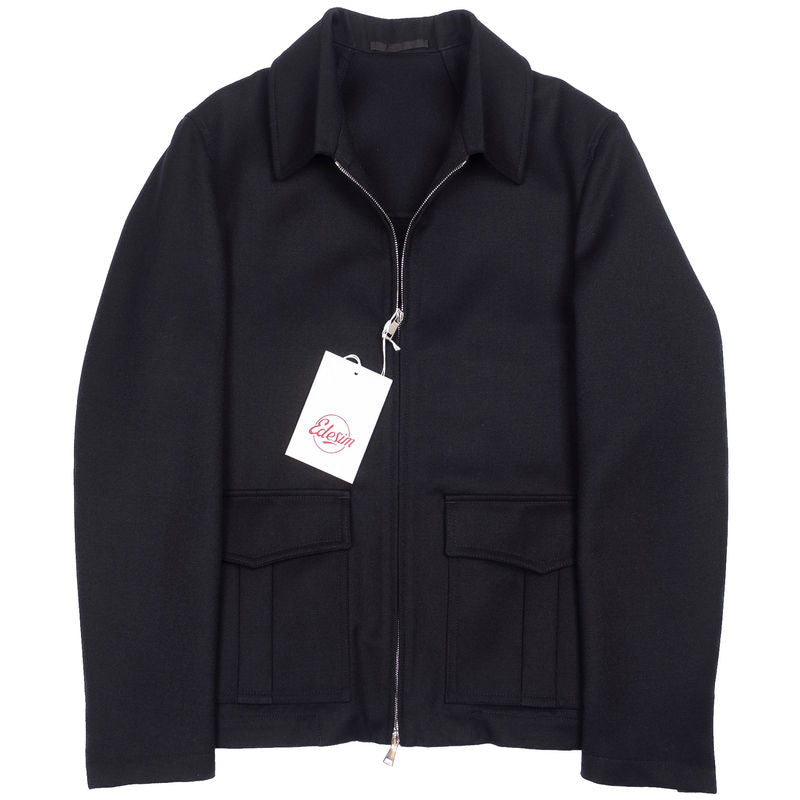 Neapolitan Tailored Black Dugdale Wool Jacket Sz 48