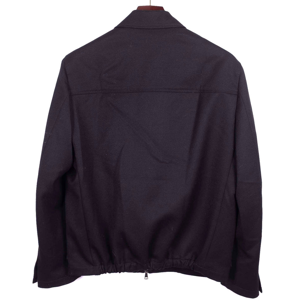 Neapolitan Hand Tailored Black Dugdale Wool Jacket Sz 48