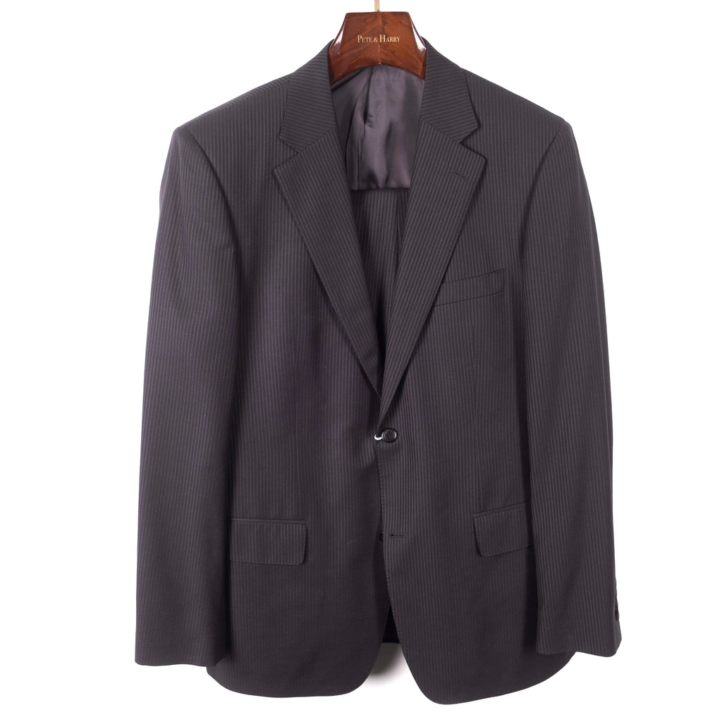 Charcoal Pinstriped Business Suit
