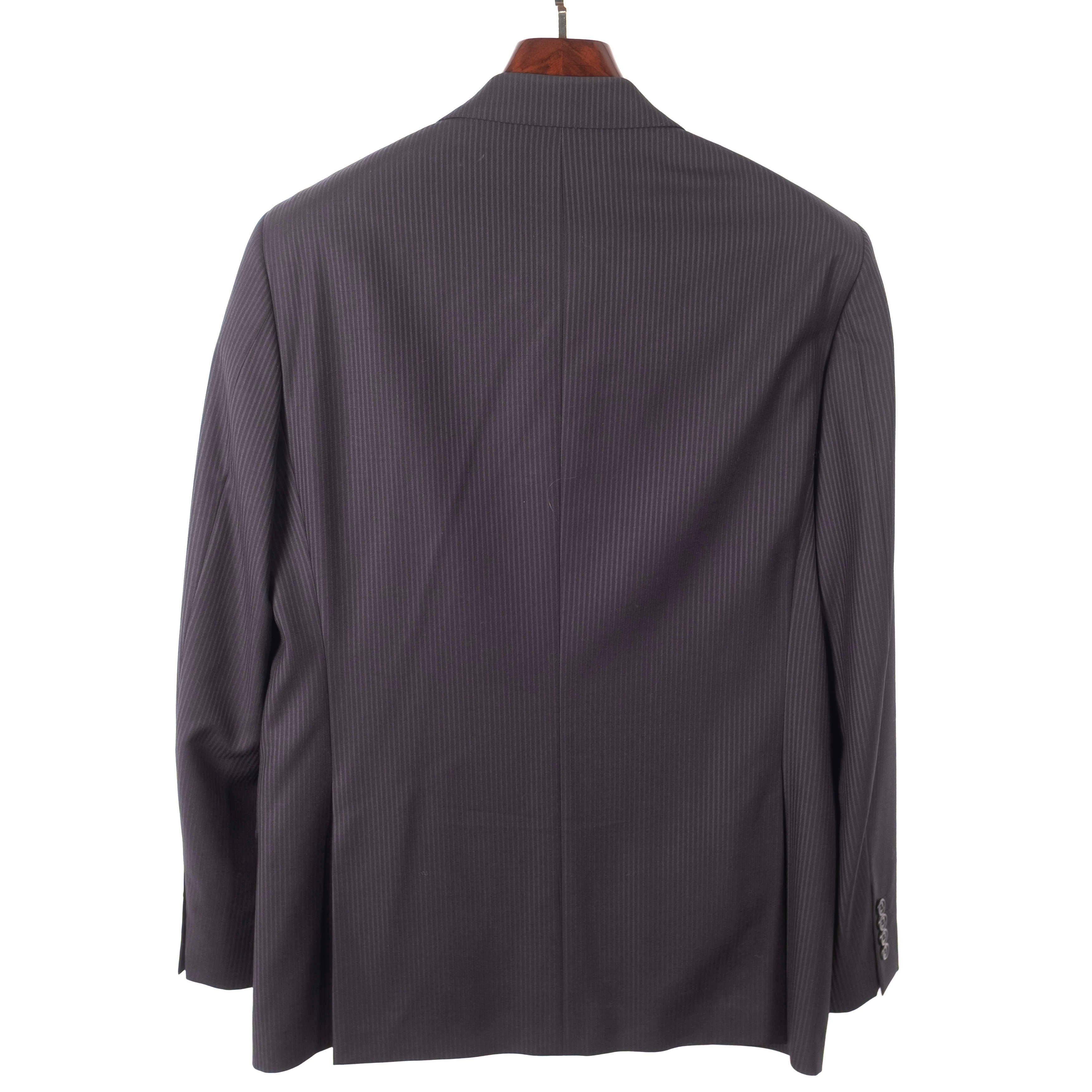 Charcoal Pinstriped Business Suit