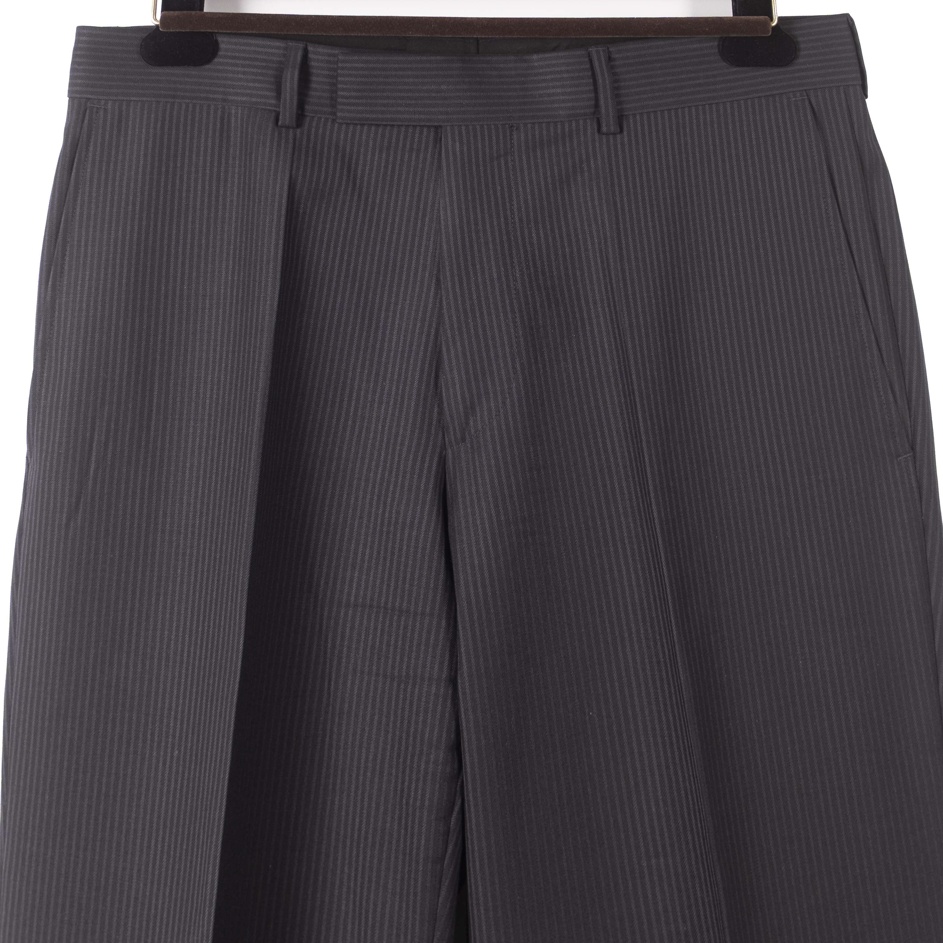 Charcoal Pinstriped Business Suit