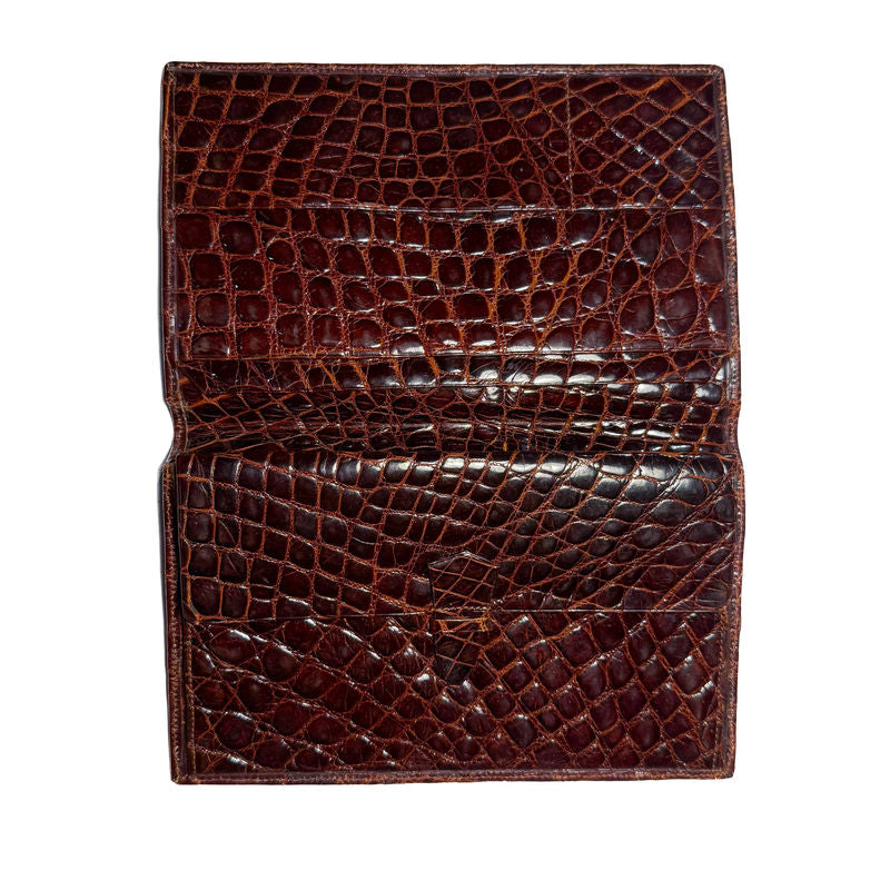 Brown Crocodile Wallet