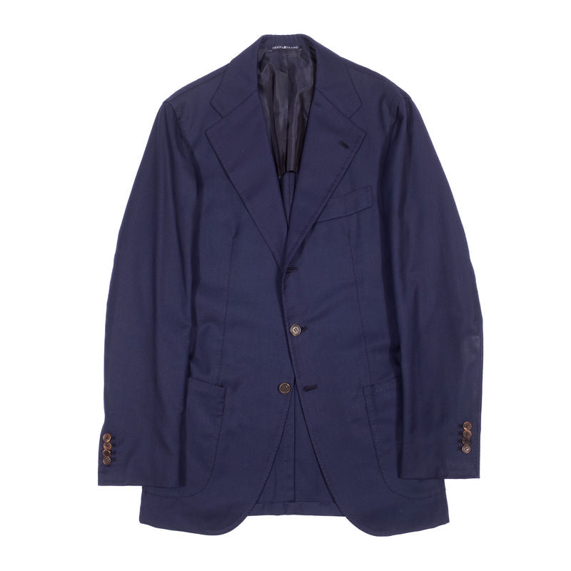 Orazio Luciano Navy Patch Pocket Sport Coat