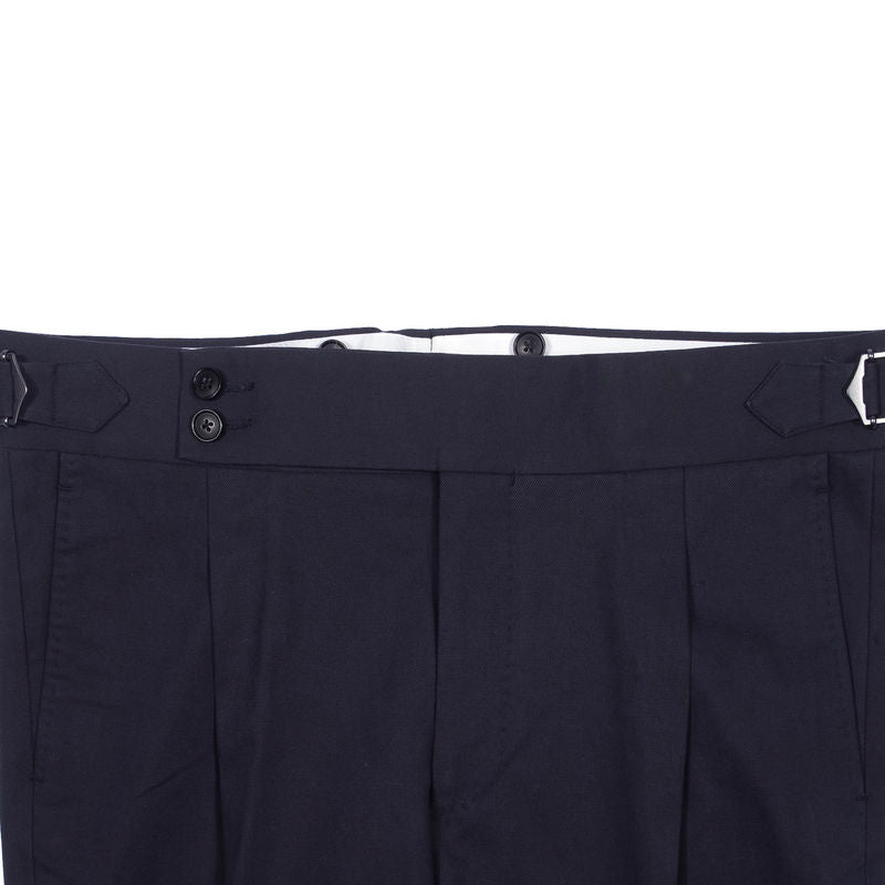 Herse Navy Cotton Suit, 44R