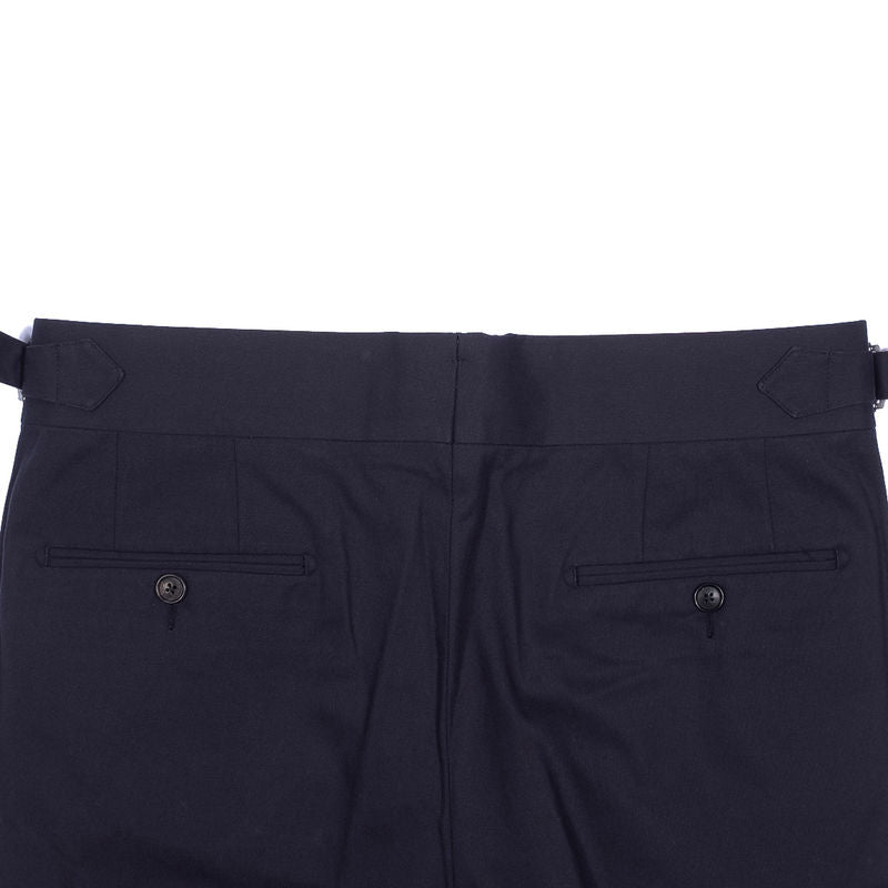 Herse Navy Cotton Suit, 44R