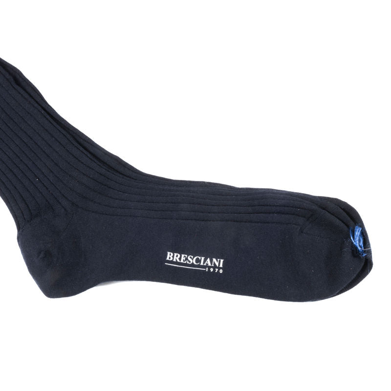 Navy Over The Calf Sock