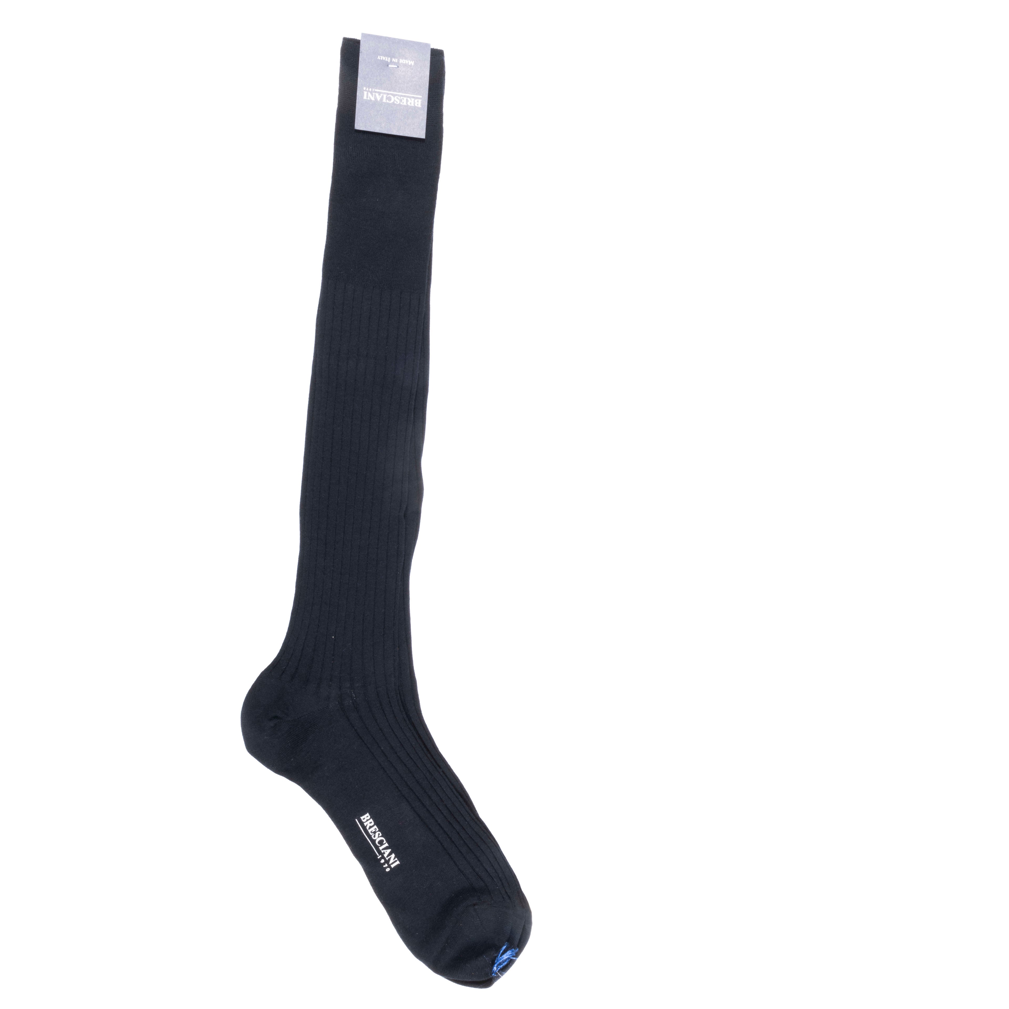 Navy Over The Calf Sock