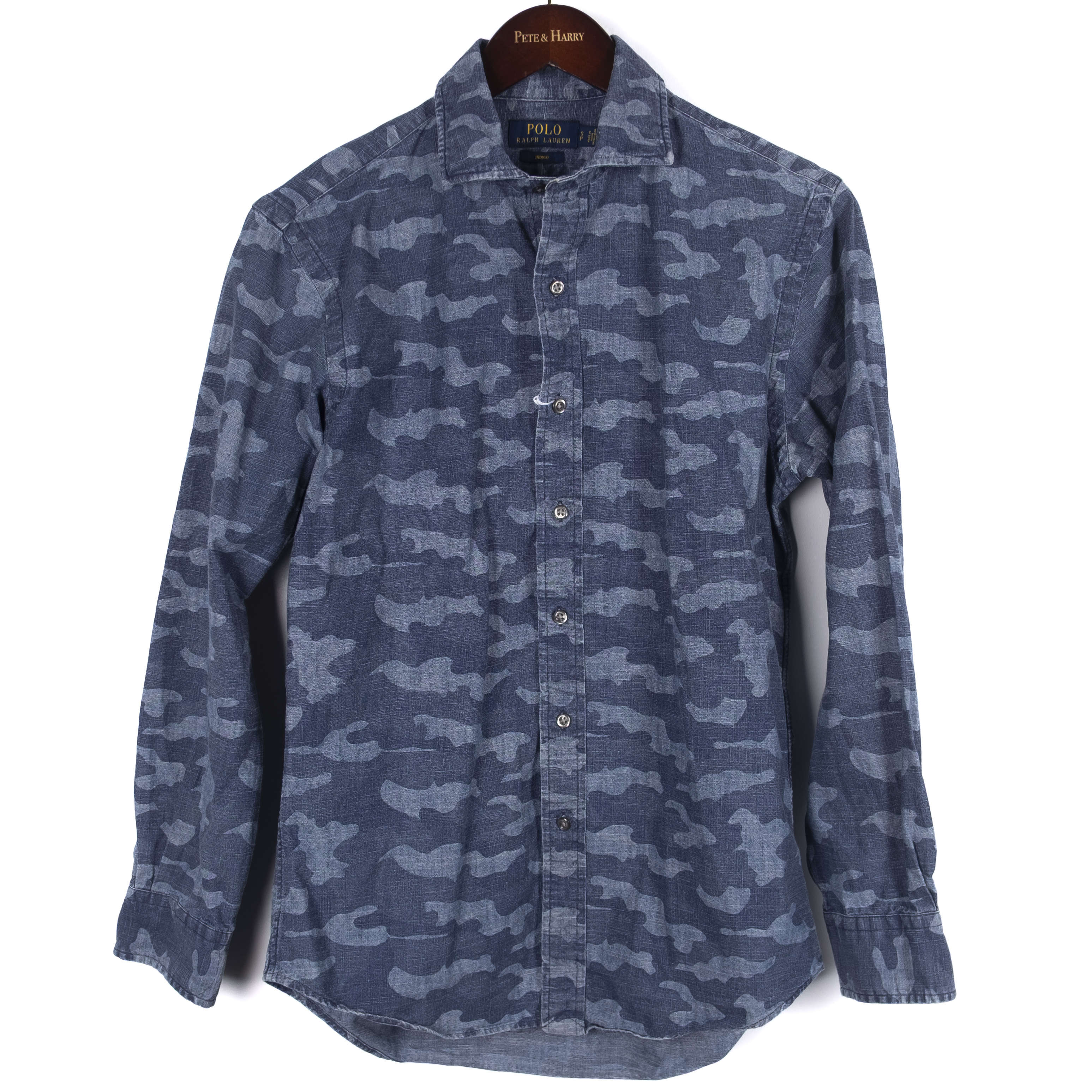 Navy Camo Denim Shirt