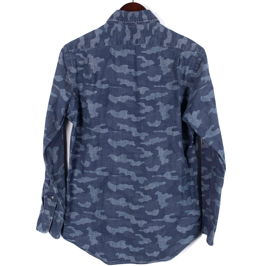 Navy Camo Denim Shirt