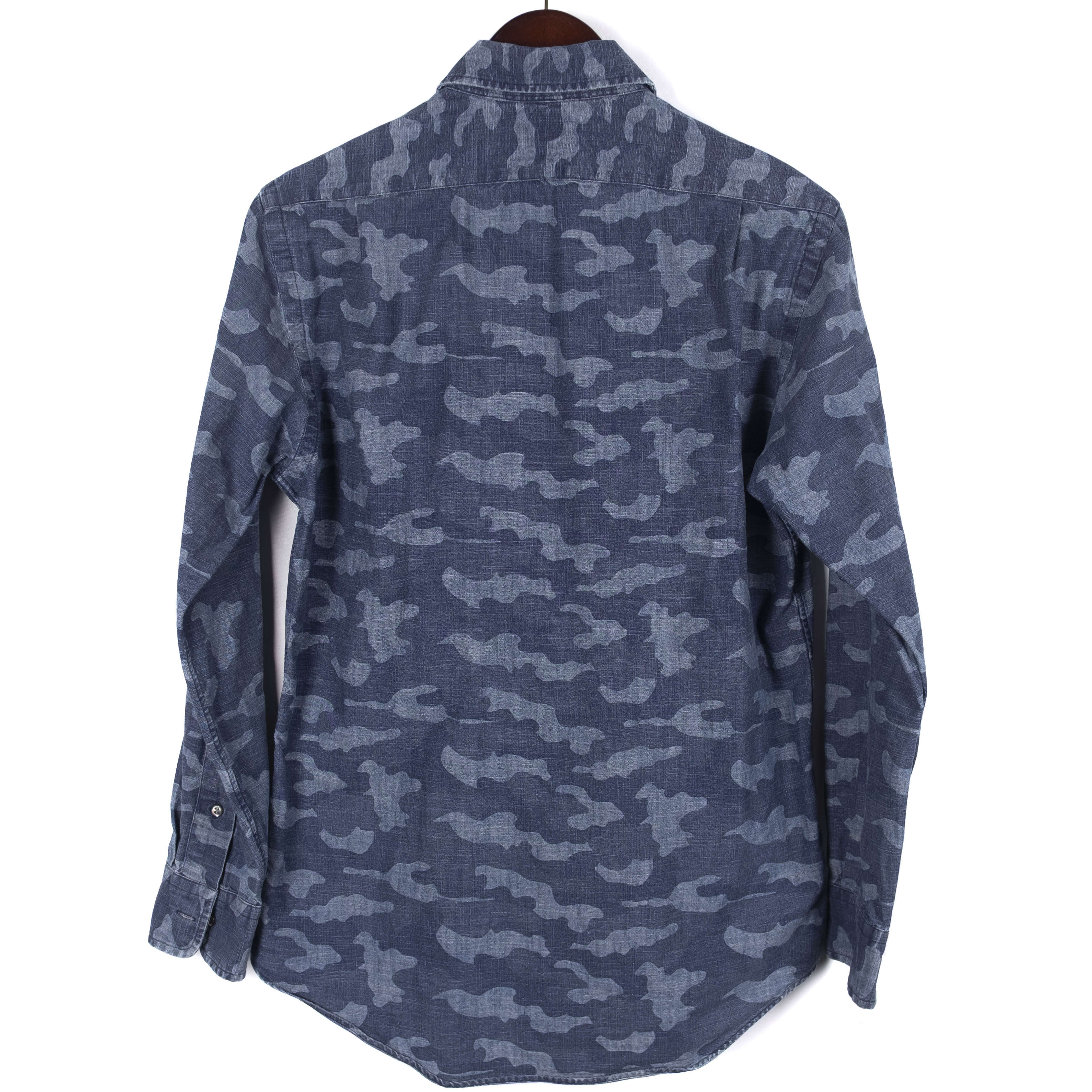 Navy Camo Denim Shirt