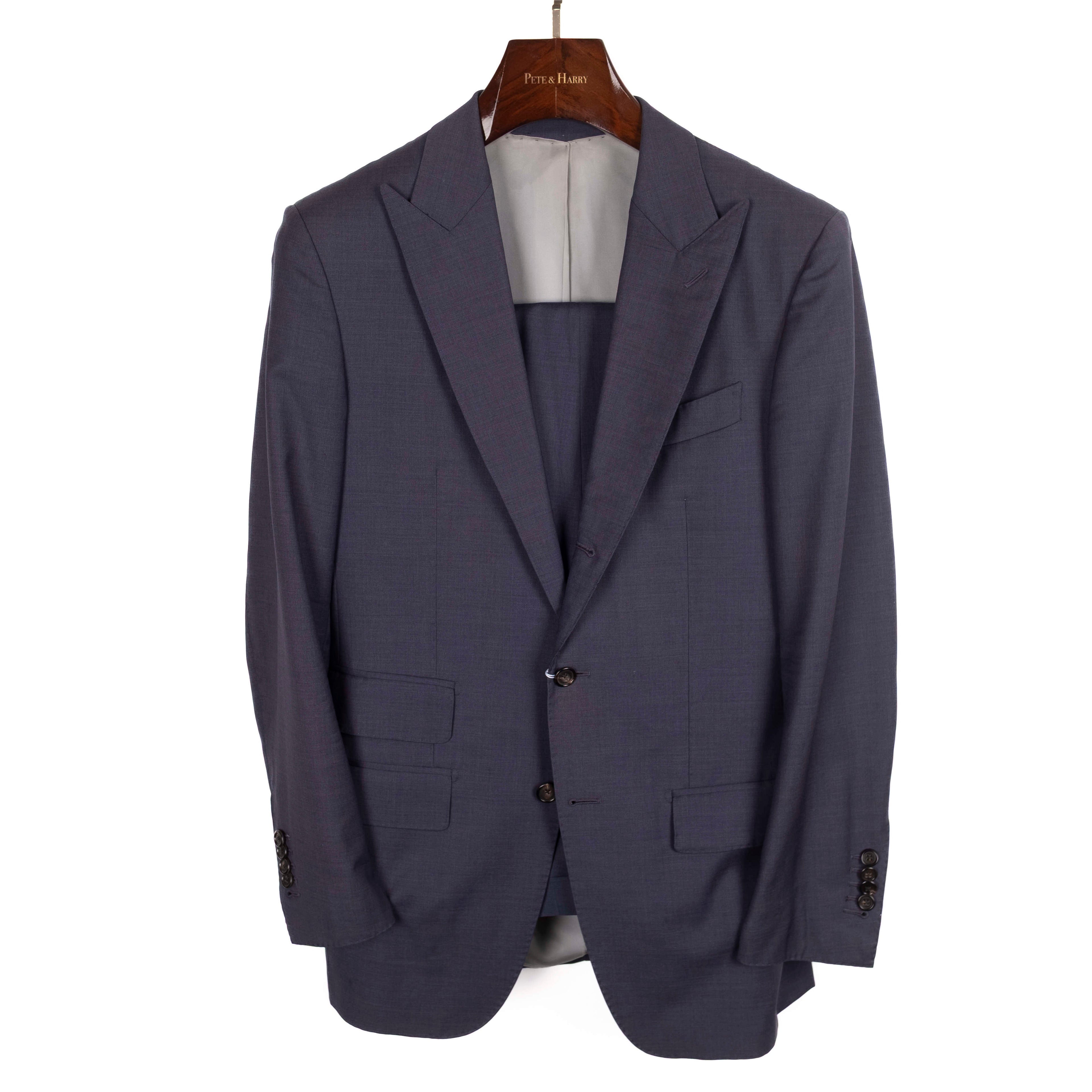 Navy Peak Lapel Suit