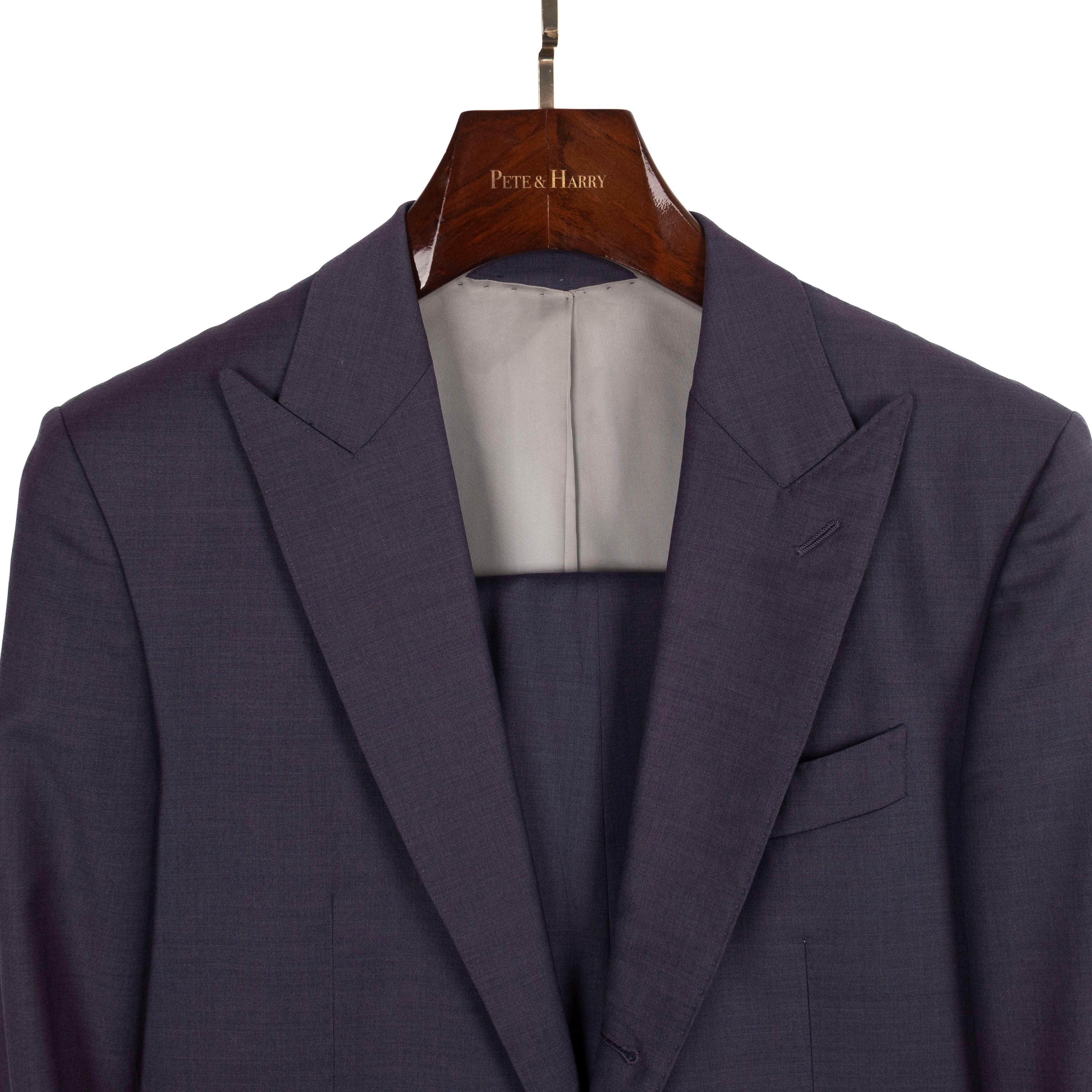 Navy Peak Lapel Suit