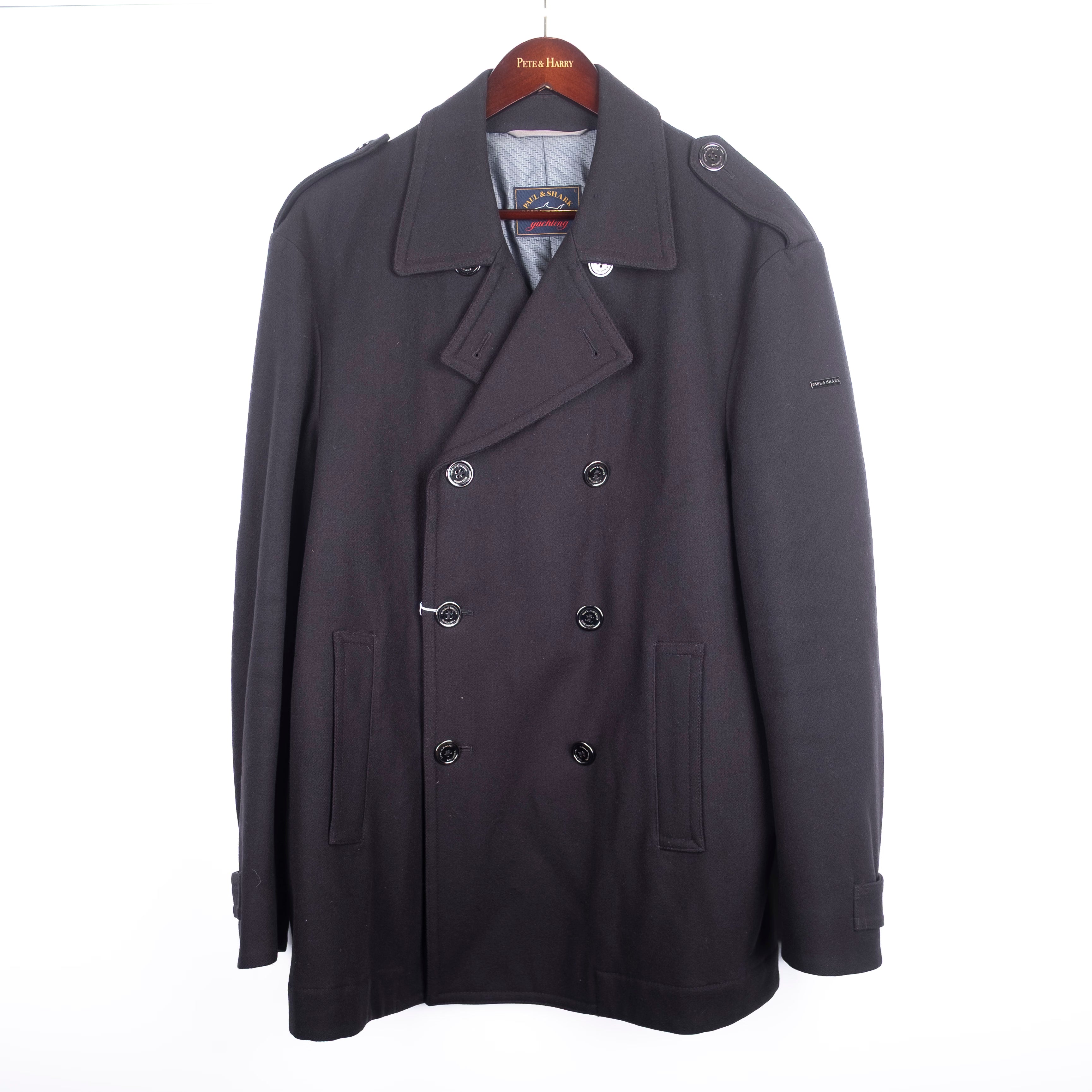 Navy Double Breasted Peacoat