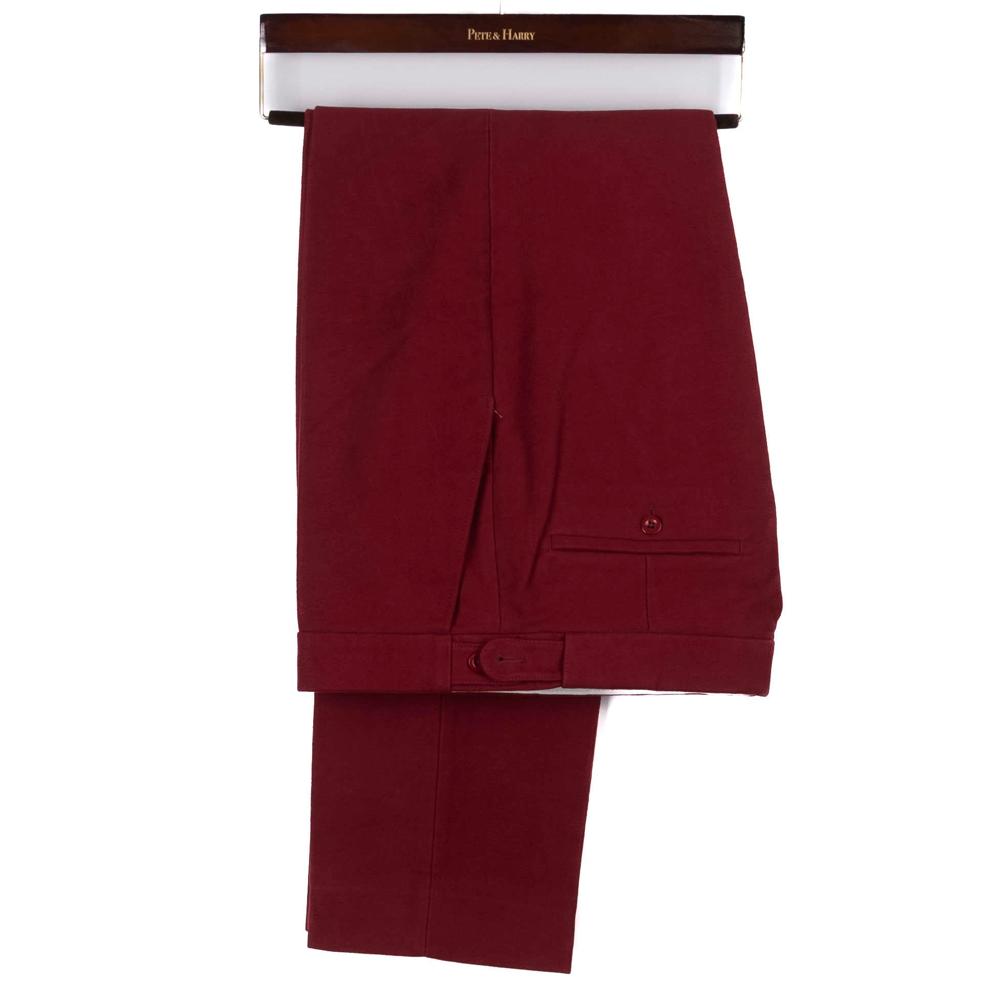 Burgundy Moleskin Trousers
