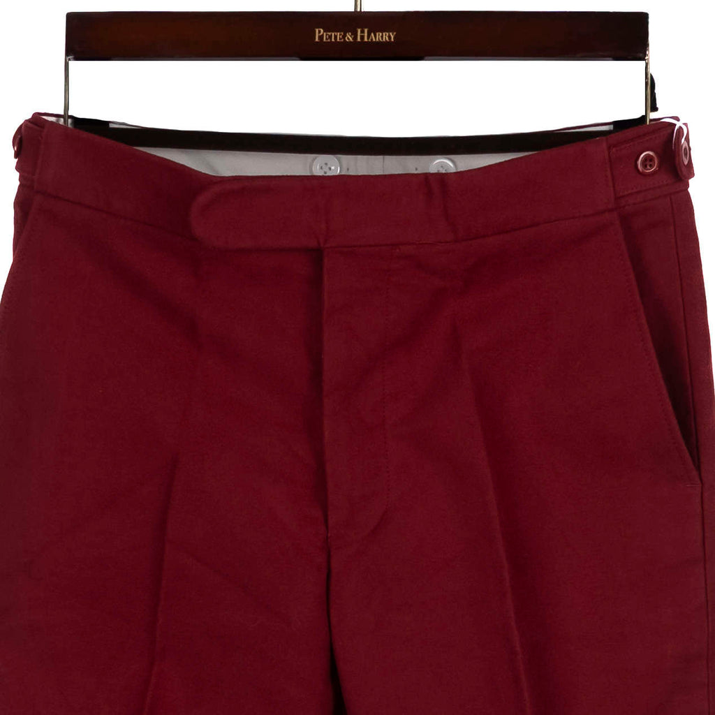 Burgundy Moleskin Trousers