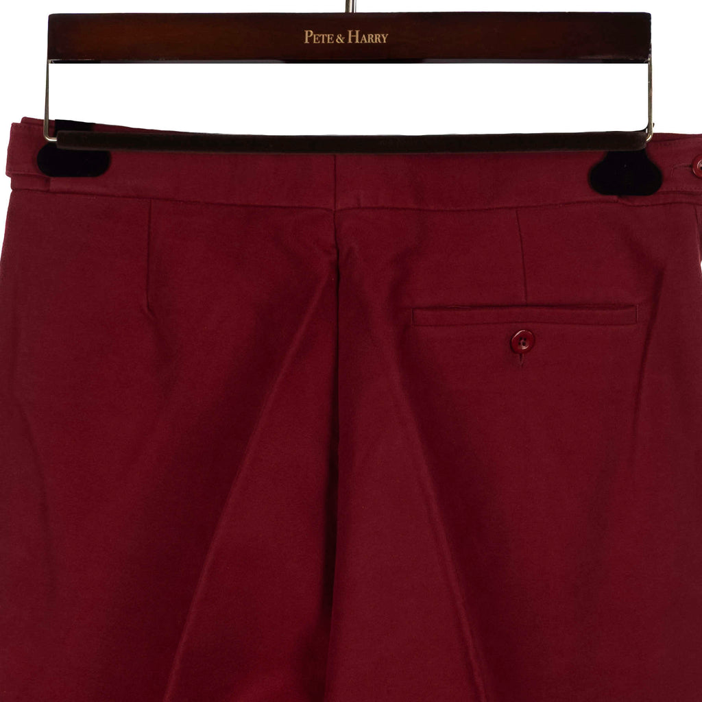 Burgundy Moleskin Trousers