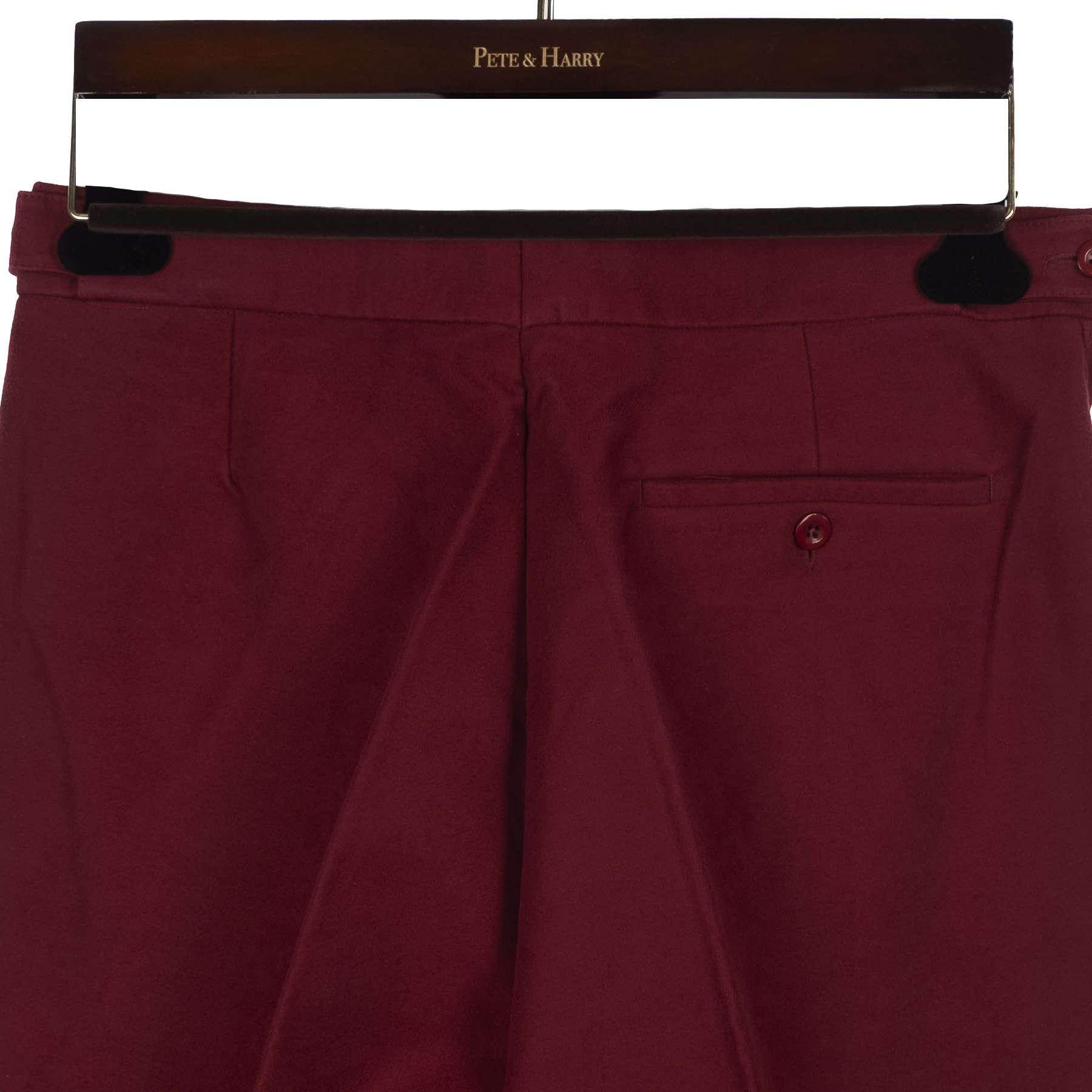 Burgundy Moleskin Trousers