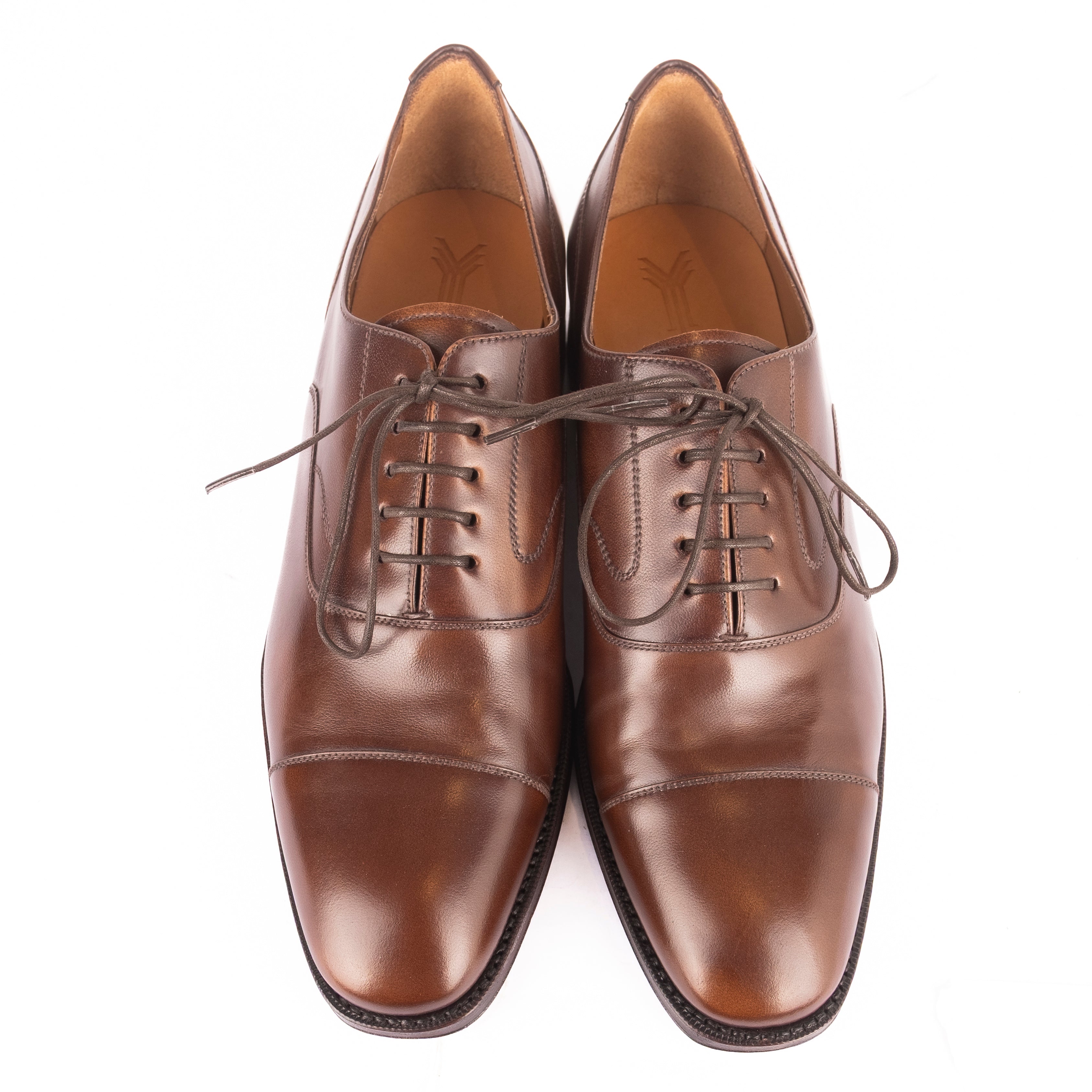 Box Calf Brown Cap Toe Oxfords