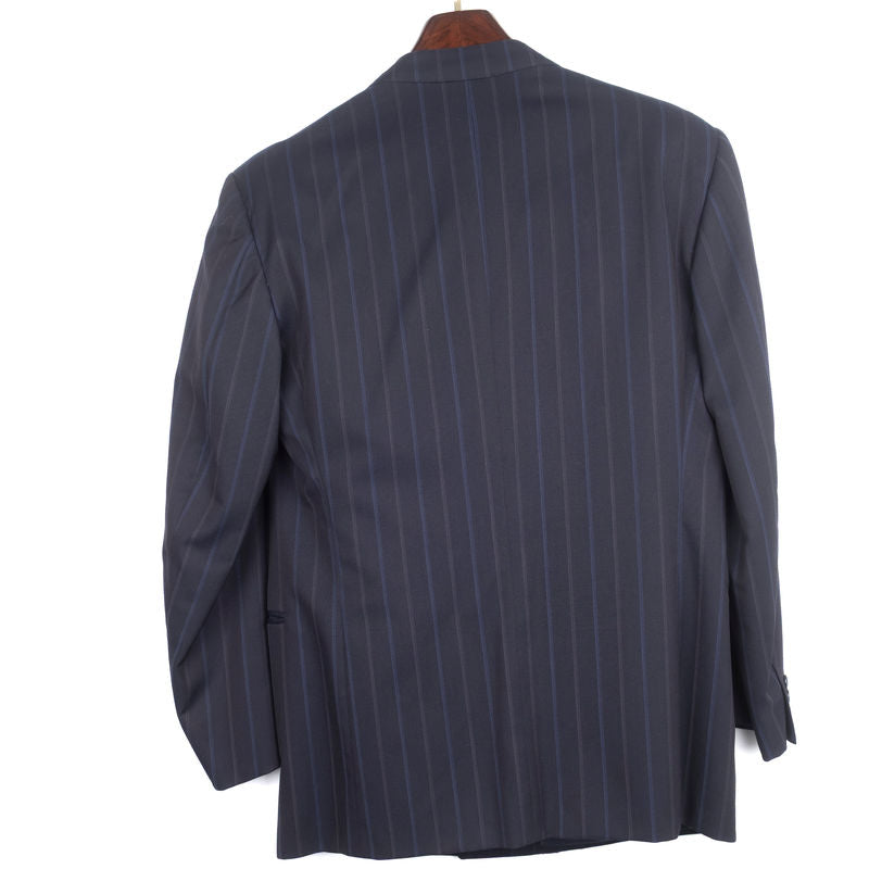 Black Striped Double Breasted Suit