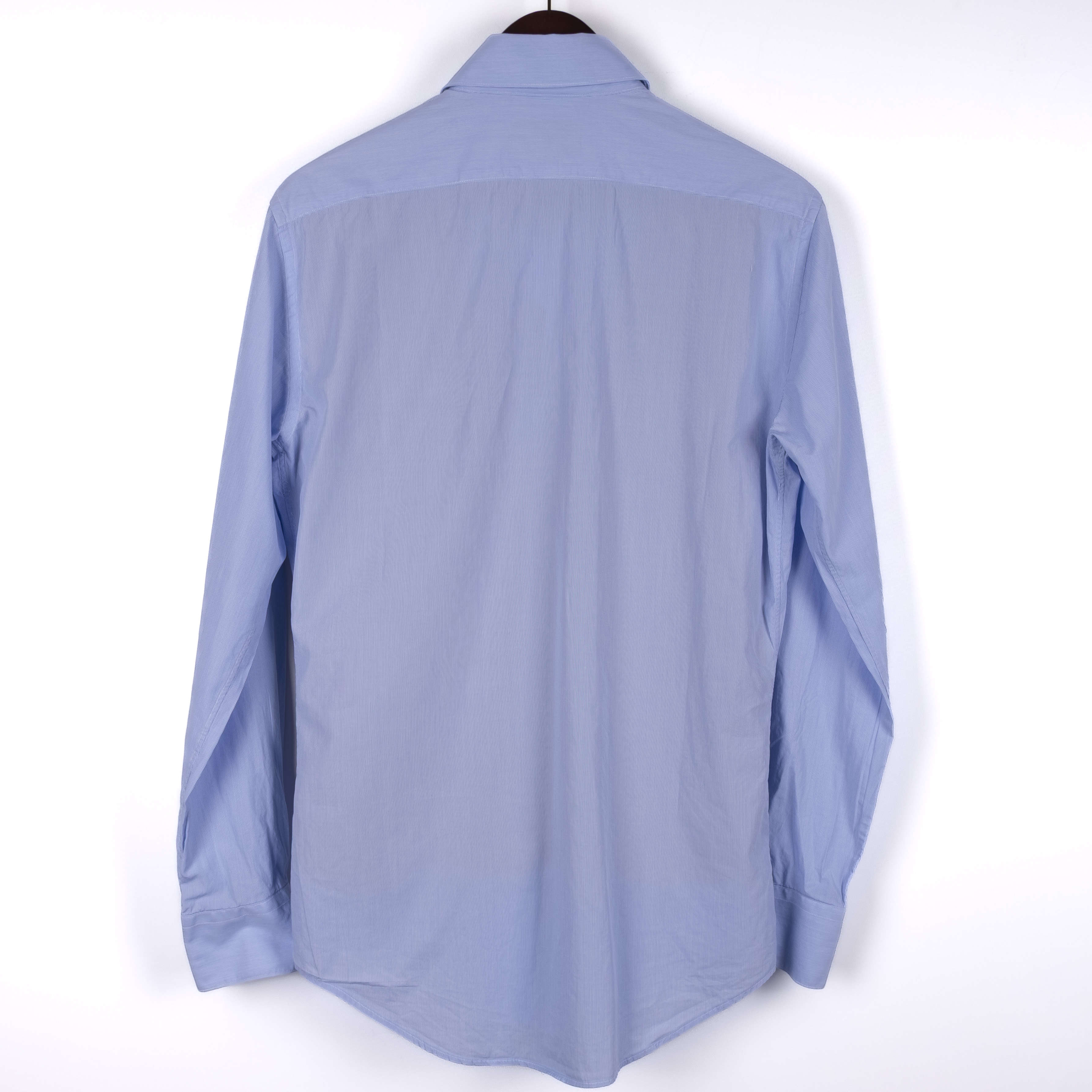 Light Blue Striped Business Shirt
