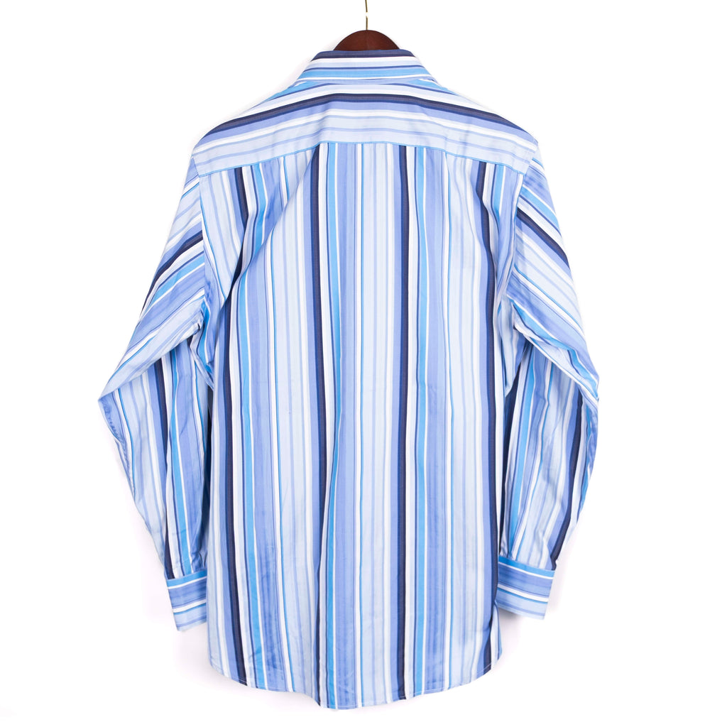 Blue & White Striped Buttondown Shirt