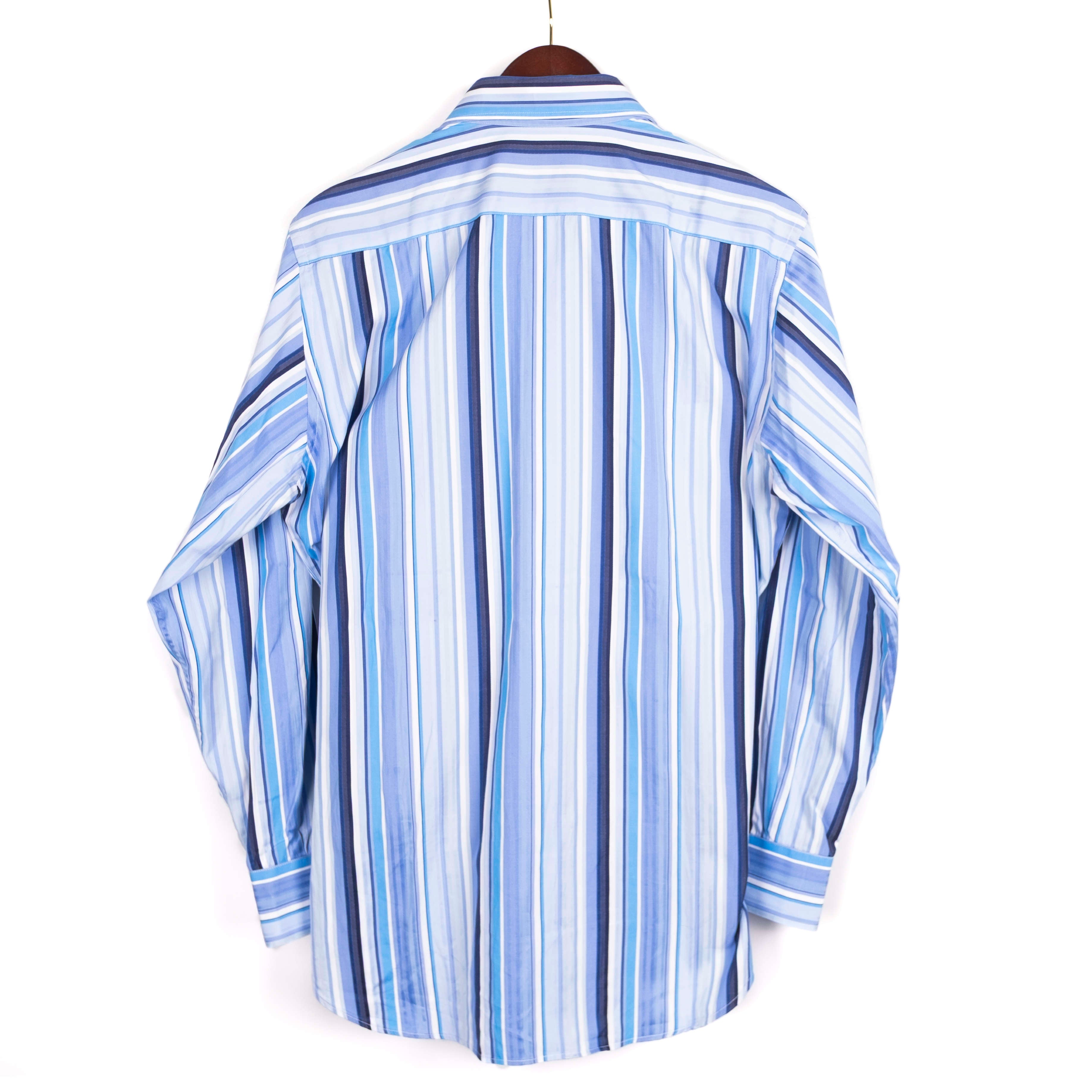 Blue & White Striped Buttondown Shirt
