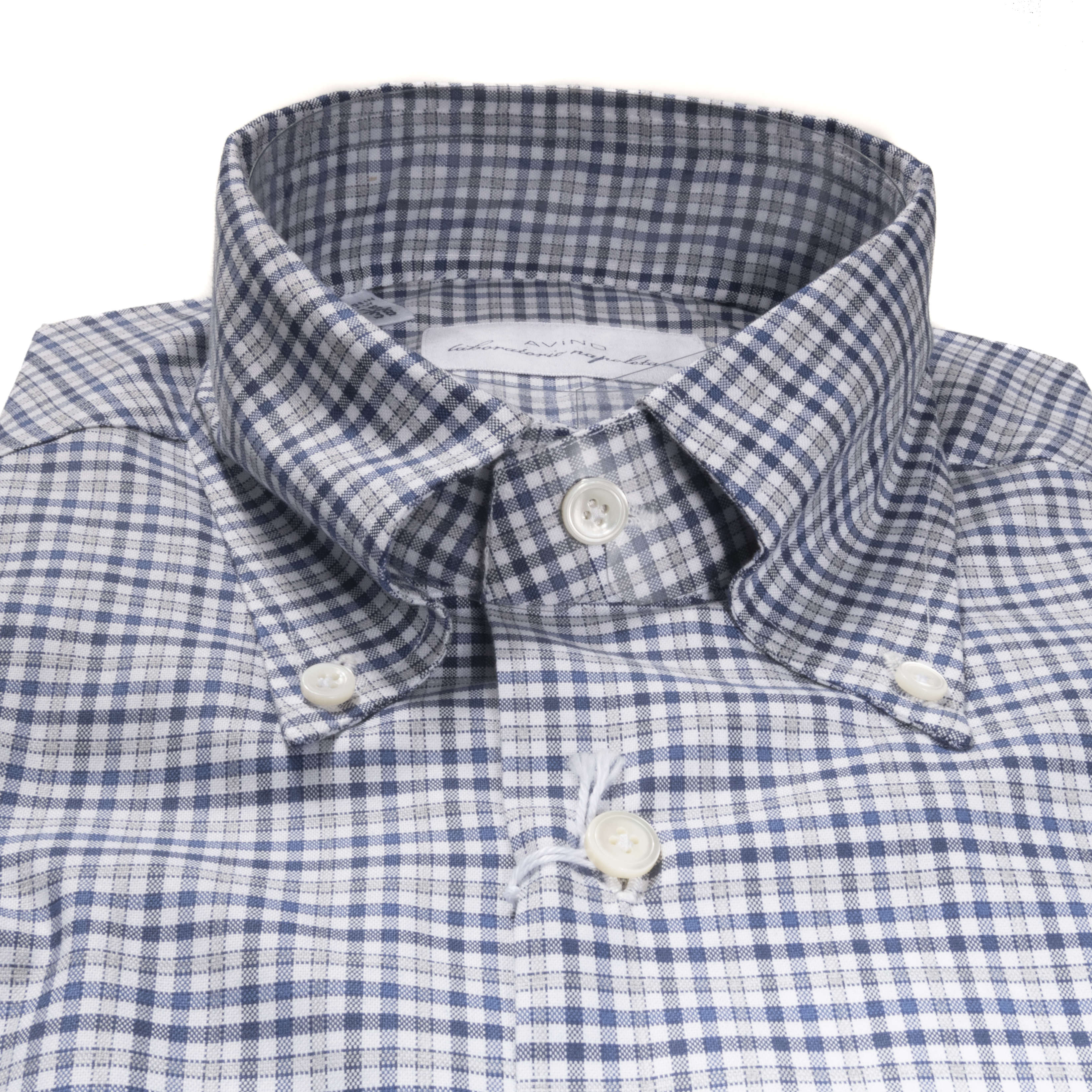 Blue and Grey Checks Buttondown Shirt