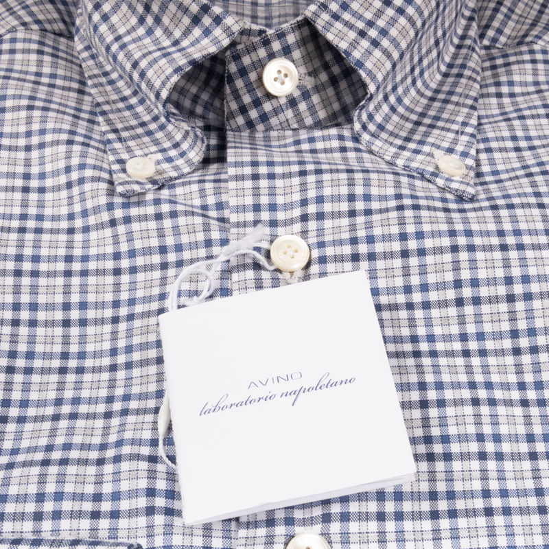 Blue and Grey Checks Buttondown Shirt