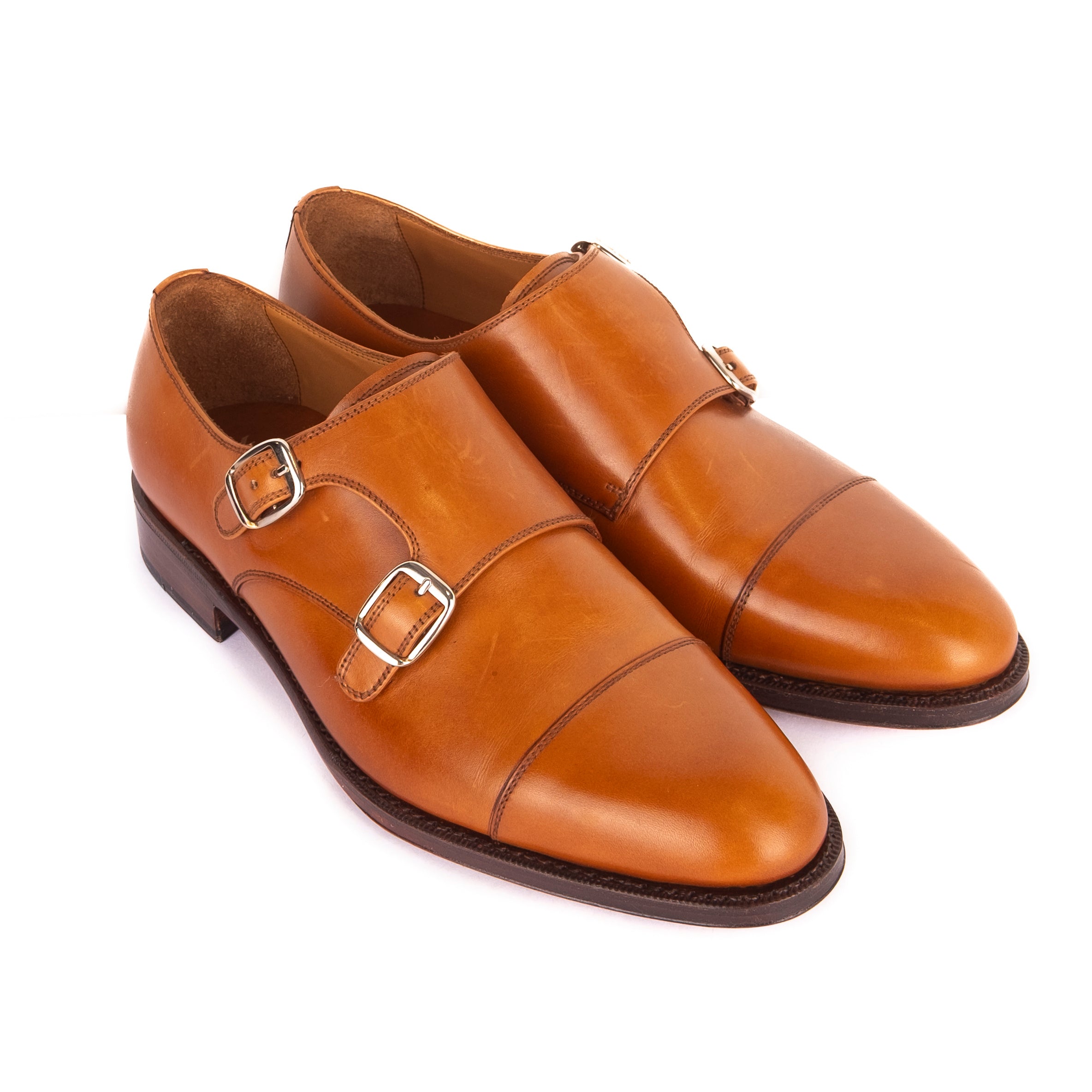 Box Calf Cognac Double Monkstrap