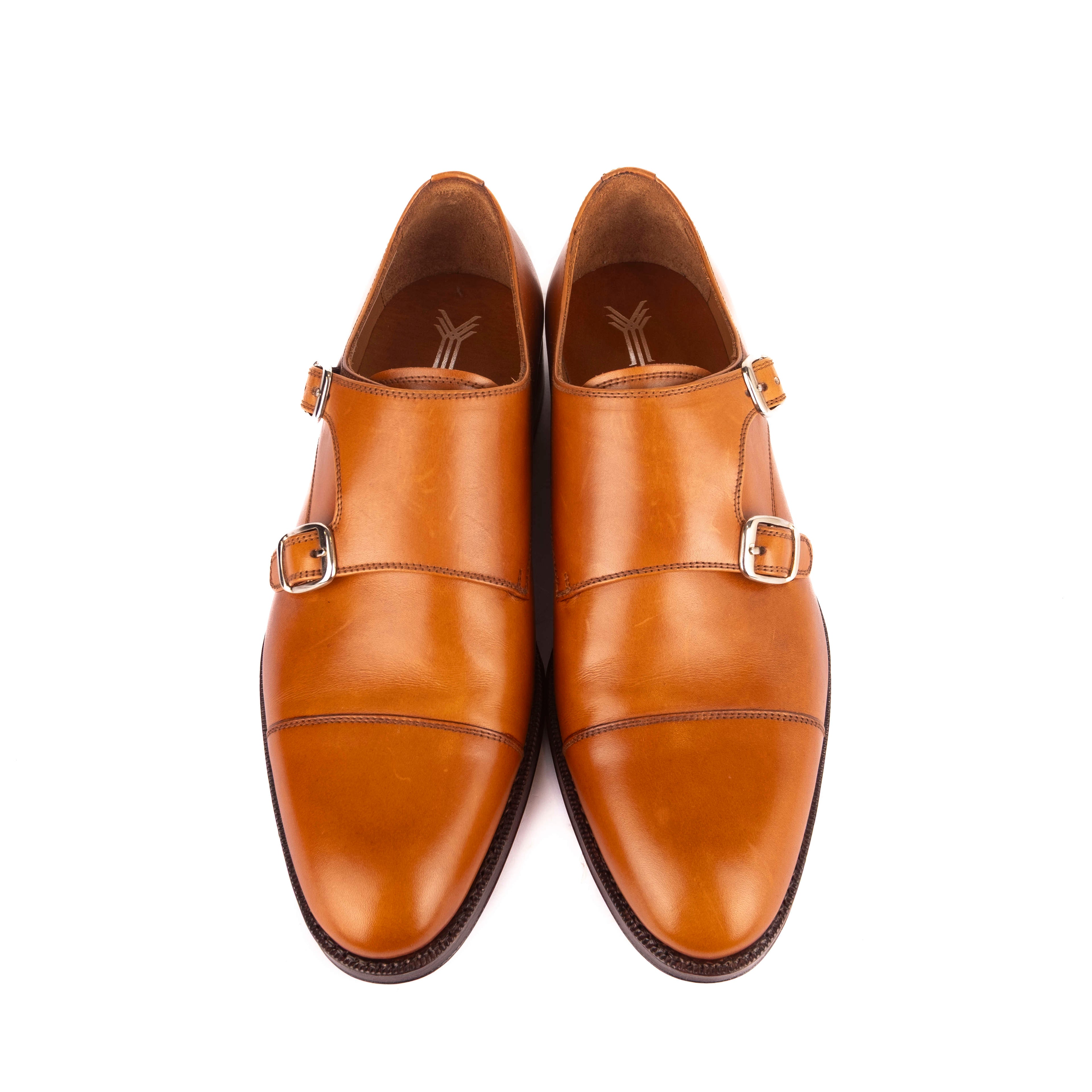 Box Calf Cognac Double Monkstrap
