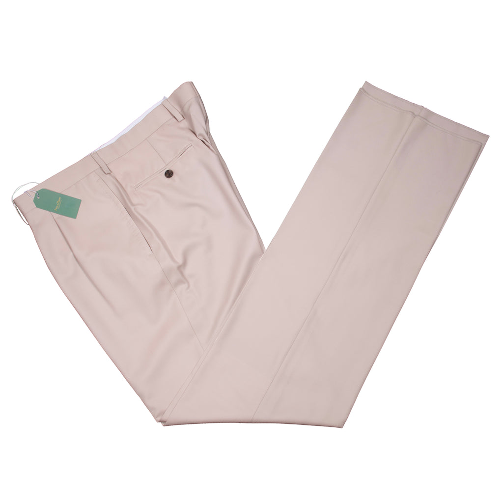 Neapolitan Hand Tailored Beige Trousers Sz 48
