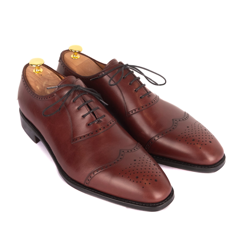 Box Calf Burgundy Brogue Oxfords