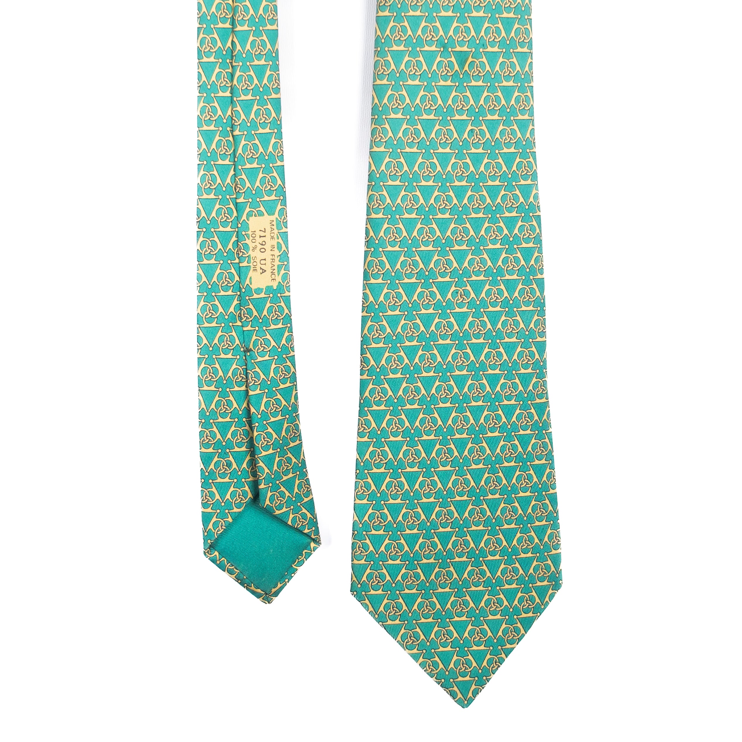 Green Patterned Tie
