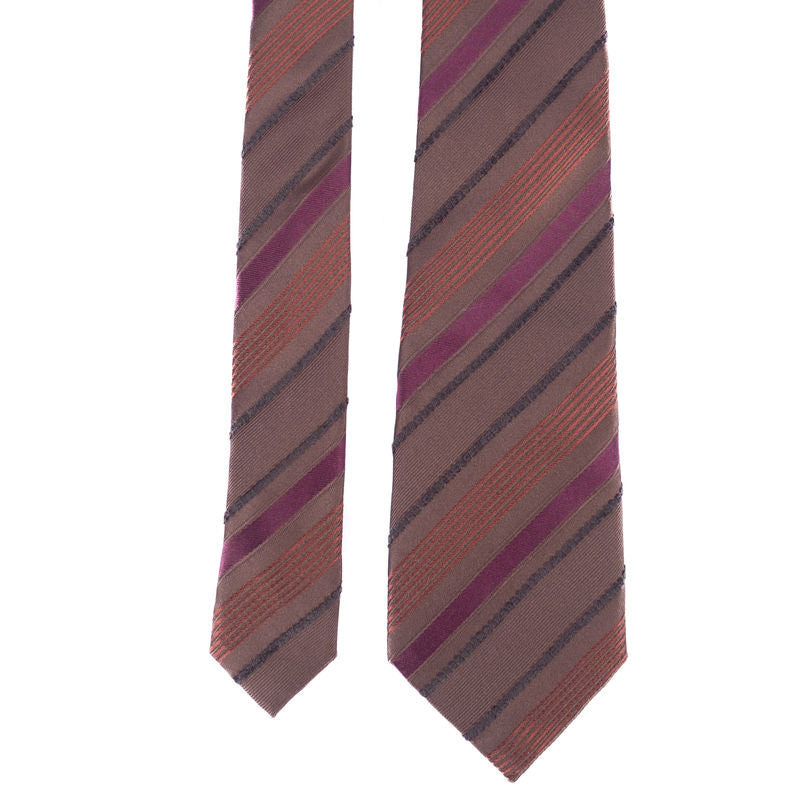 Purple Striped Tie