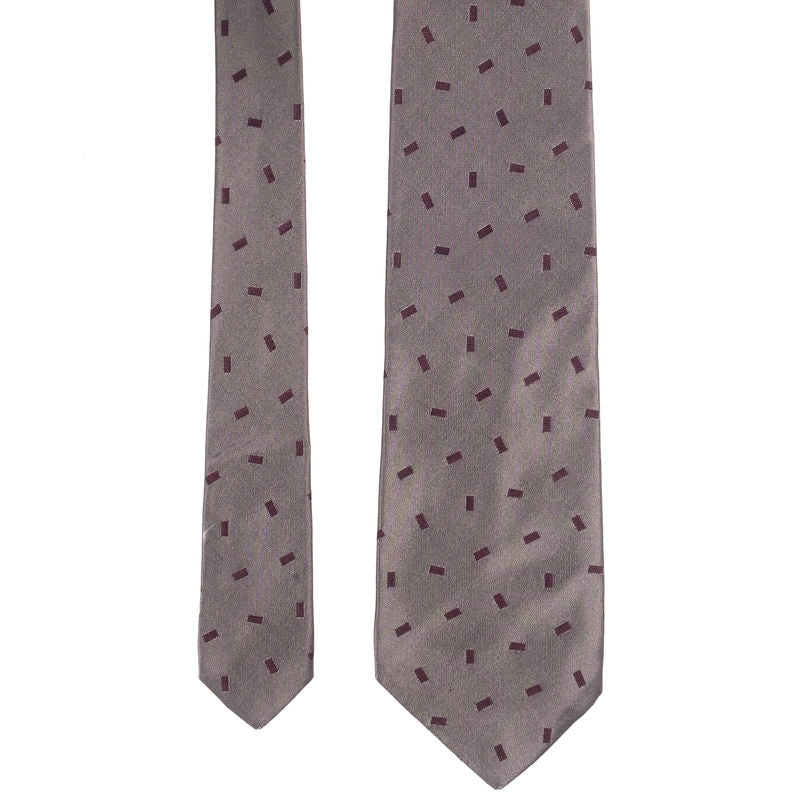 Armani Grey Small Pattern Tie