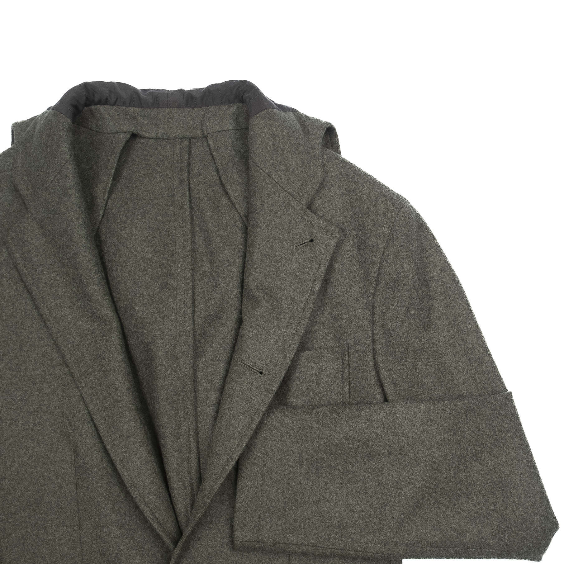 Neapolitan Hand Tailored Hoodied Jacket Sz 54
