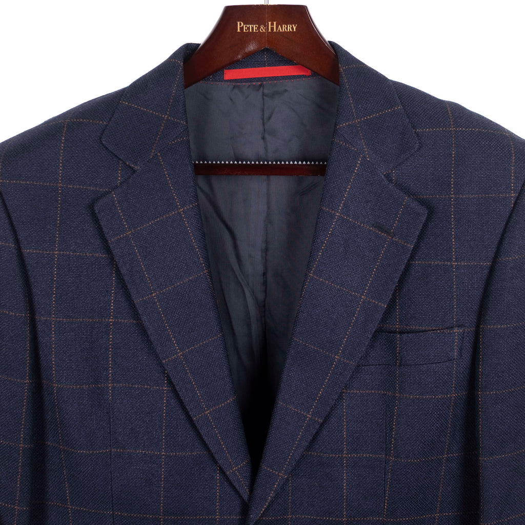 Navy Checked Sport Coat