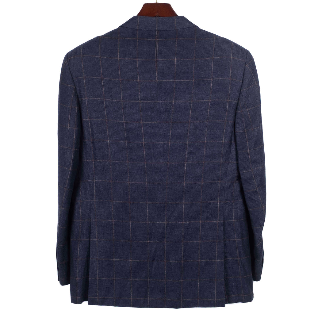 Navy Checked Sport Coat