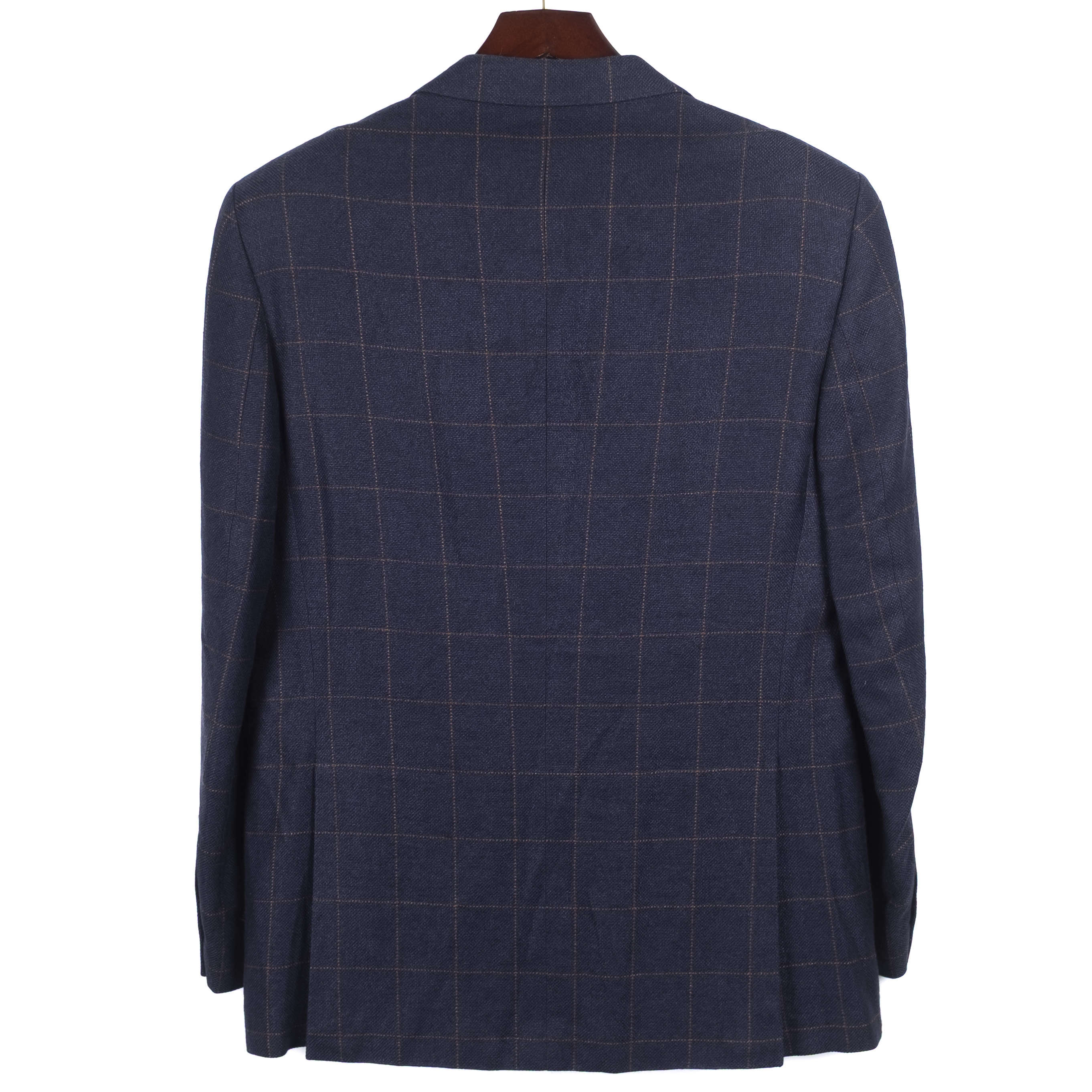 Navy Checked Sport Coat