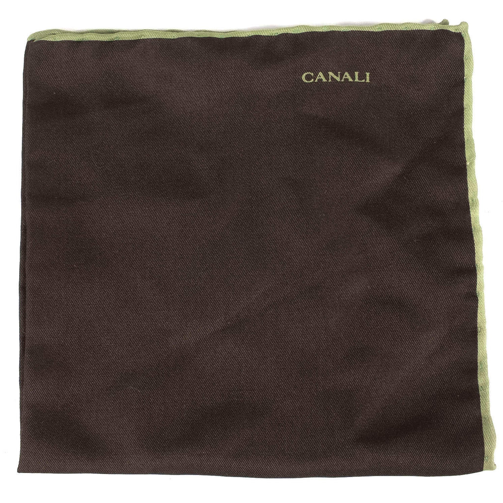 Canali Pocket Square with Hand Rolled Edges