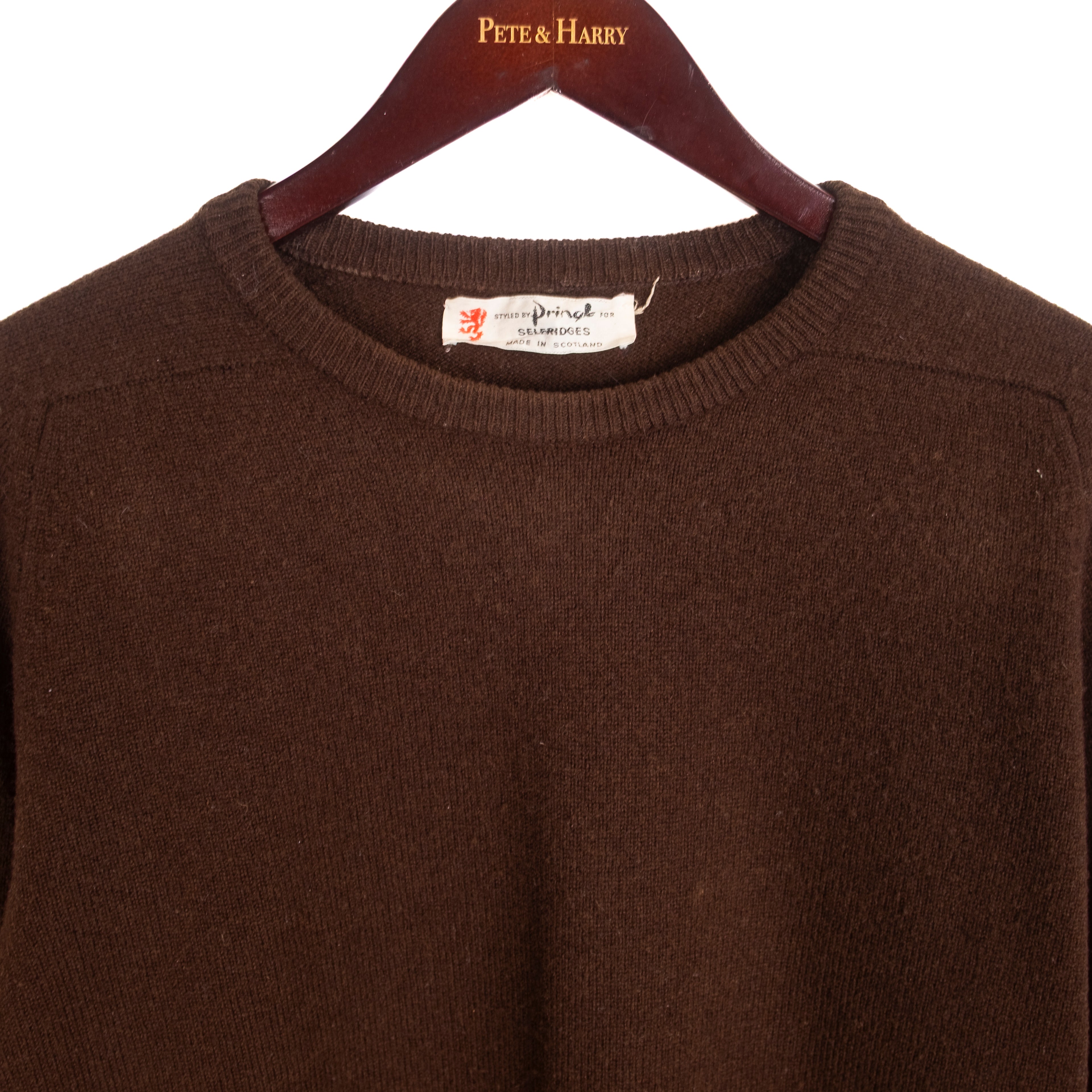 Brown Wool Crewneck